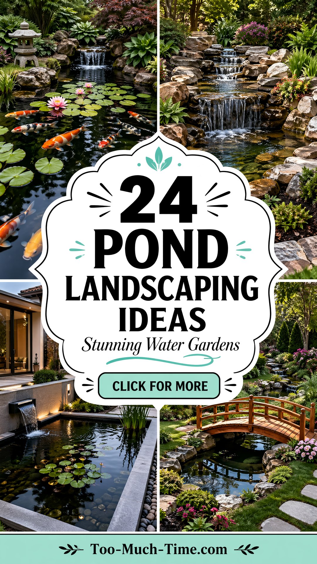 24 Pond Landscaping Ideas for Stunning Water Gardens - 24 Pond Landscaping Ideas for Stunning Water Gardens