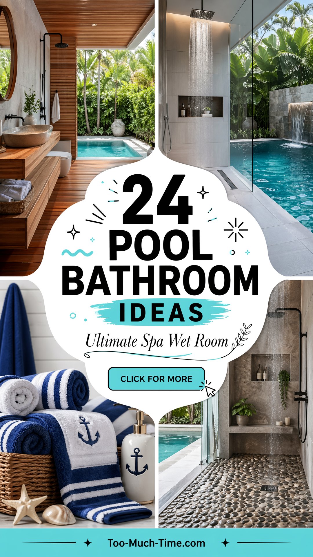 24 Pool Bathroom Ideas for Spa-like Wet Areas At Home - 24 Pool Bathroom Ideas for Spa-like Wet Areas At Home