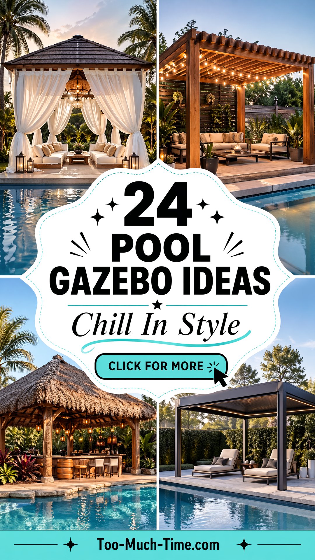 24 Pool Gazebo Ideas to Elevate Outdoor Relaxation - 24 Pool Gazebo Ideas to Elevate Outdoor Relaxation