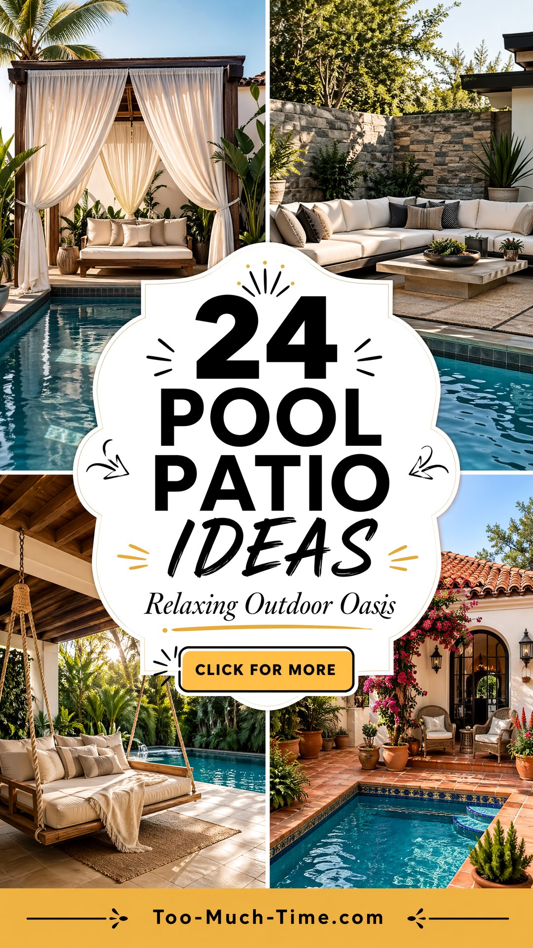 24 Pool Patio Ideas to Create a Relaxing Outdoor Lounge - 24 Pool Patio Ideas to Create a Relaxing Outdoor Lounge