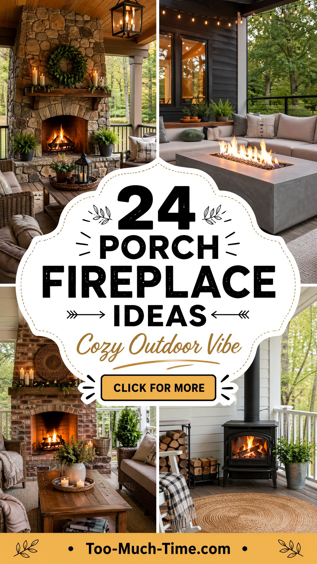 24 Porch Fireplace Ideas Cozy Outdoor Vibe and Seating - 24 Porch Fireplace Ideas: Cozy Outdoor Vibe and Seating