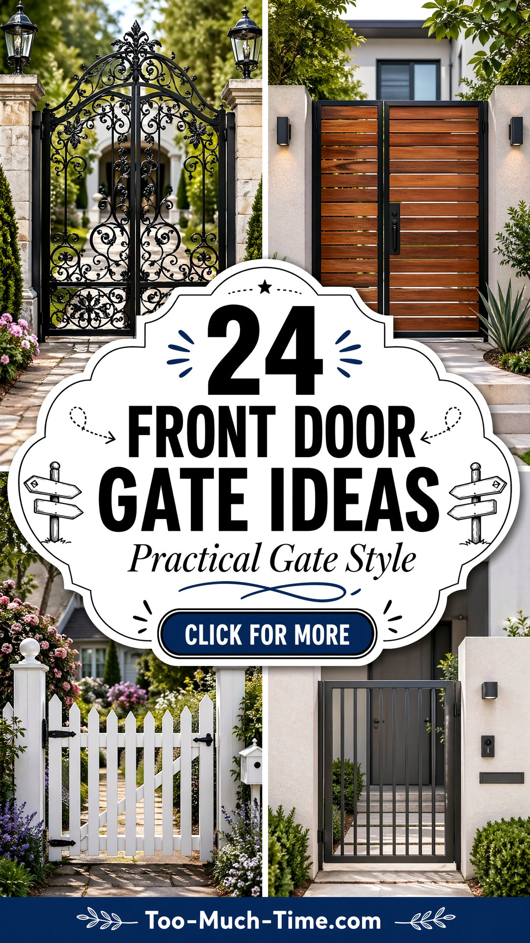 24 Practical Gates with 24 Front Door Gate Ideas Today - 24 Practical Gates with 24 Front Door Gate Ideas Today