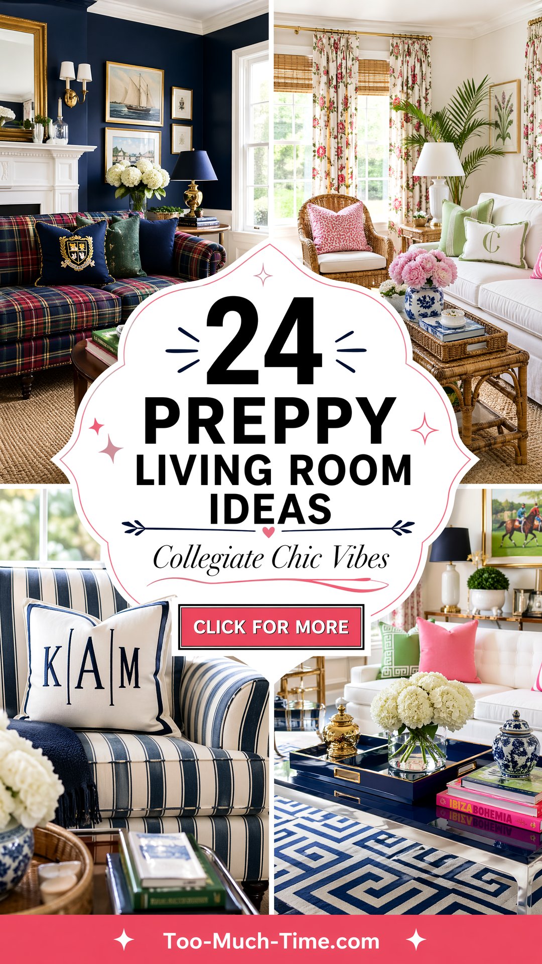 24 Preppy Living Room Ideas Bright Collegiate Vibe - 24 Preppy Living Room Ideas: Bright, Collegiate Vibe