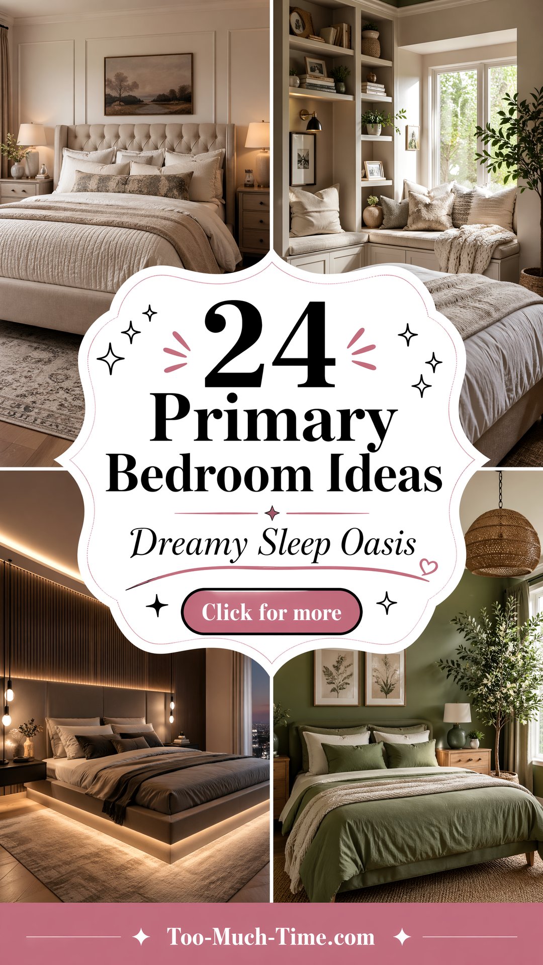 24 Primary Bedroom Ideas Calm Palettes and Features - 24 Primary Bedroom Ideas: Calm Palettes and Features