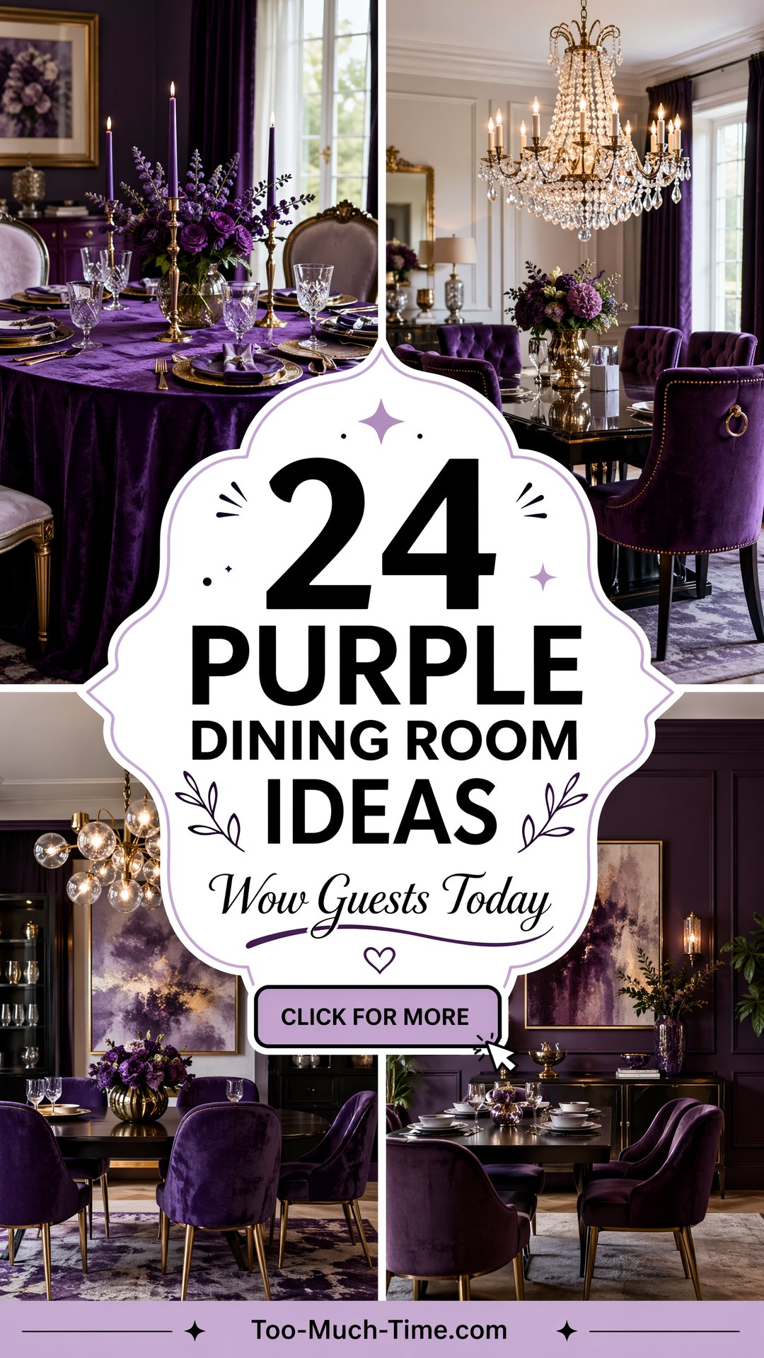 24 Purple Dining Room Ideas to Wow Guests Today At Home - 24 Purple Dining Room Ideas to Wow Guests Today At Home