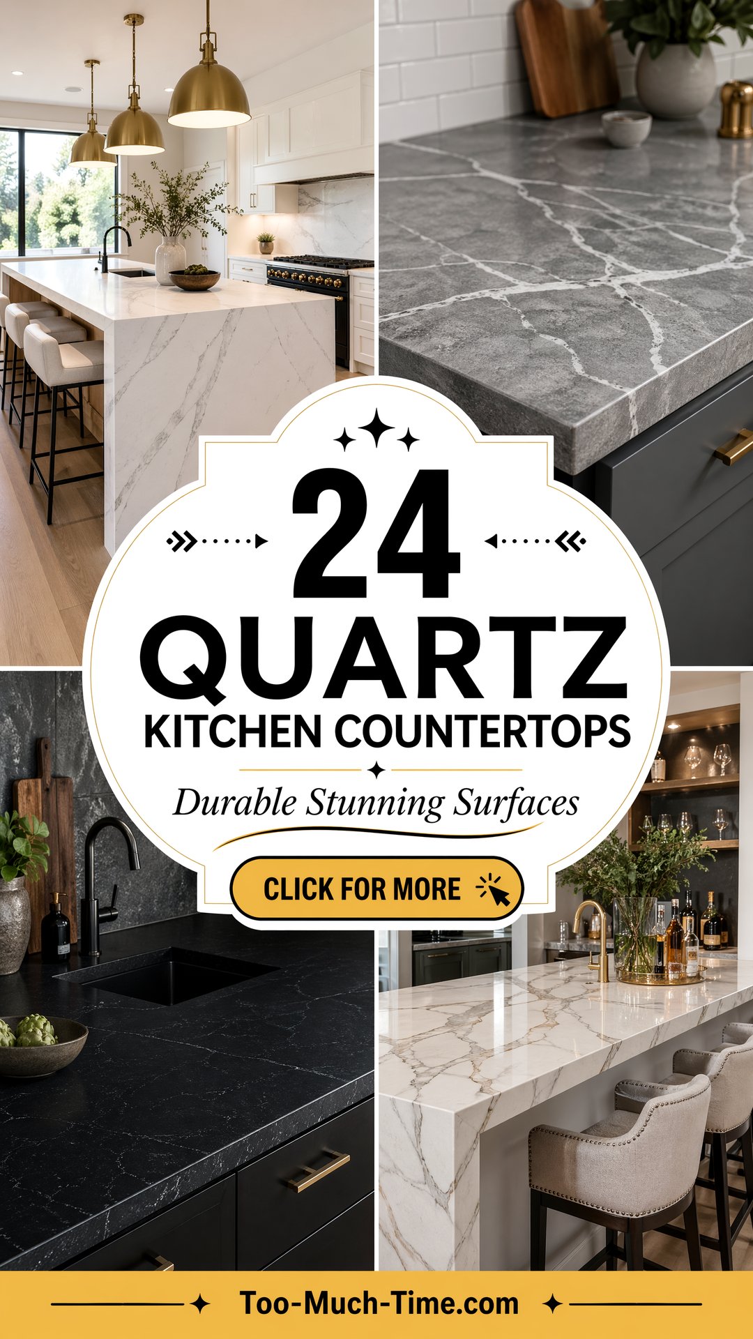 24 Quartz Kitchen Countertops Durable Surfaces Today - 24 Quartz Kitchen Countertops: Durable Surfaces Today