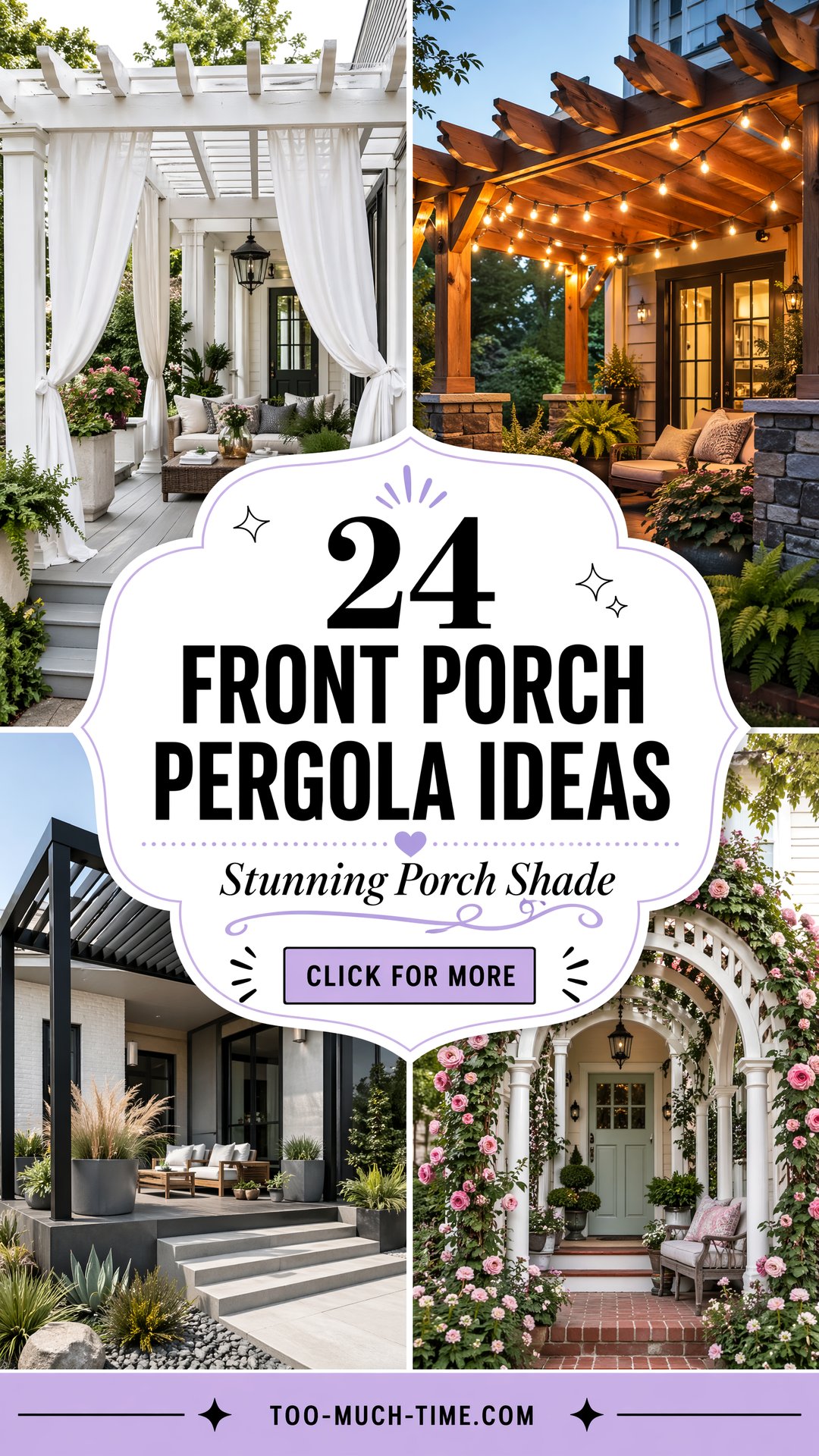 24 Quick Pergola Ideas 24 Front Porch Pergola Ideas - 24 Quick Pergola Ideas: 24 Front Porch Pergola Ideas
