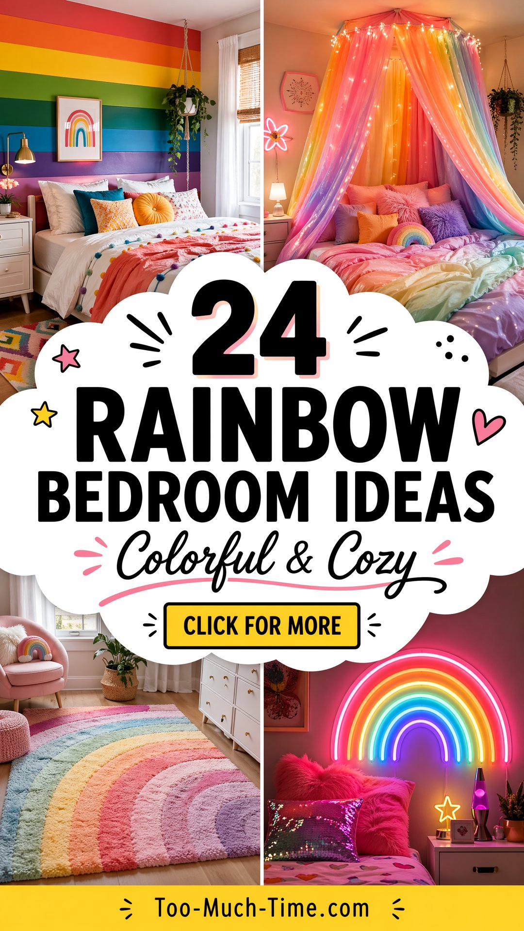 24 Rainbow Bedroom Ideas Cozy and Colorful Spaces - 24 Rainbow Bedroom Ideas: Cozy and Colorful Spaces