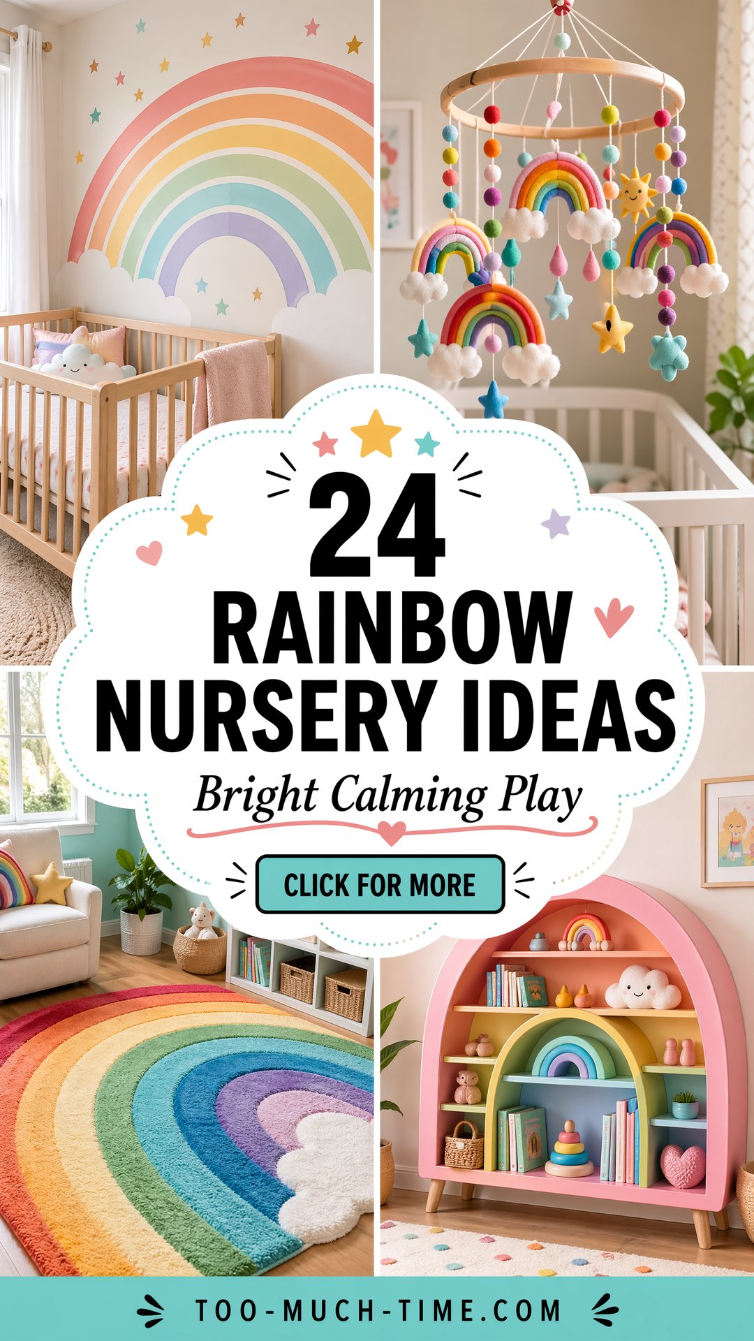 24 Rainbow Nursery Ideas Bright Calming Kids Space - 24 Rainbow Nursery Ideas: Bright, Calming Kids' Space