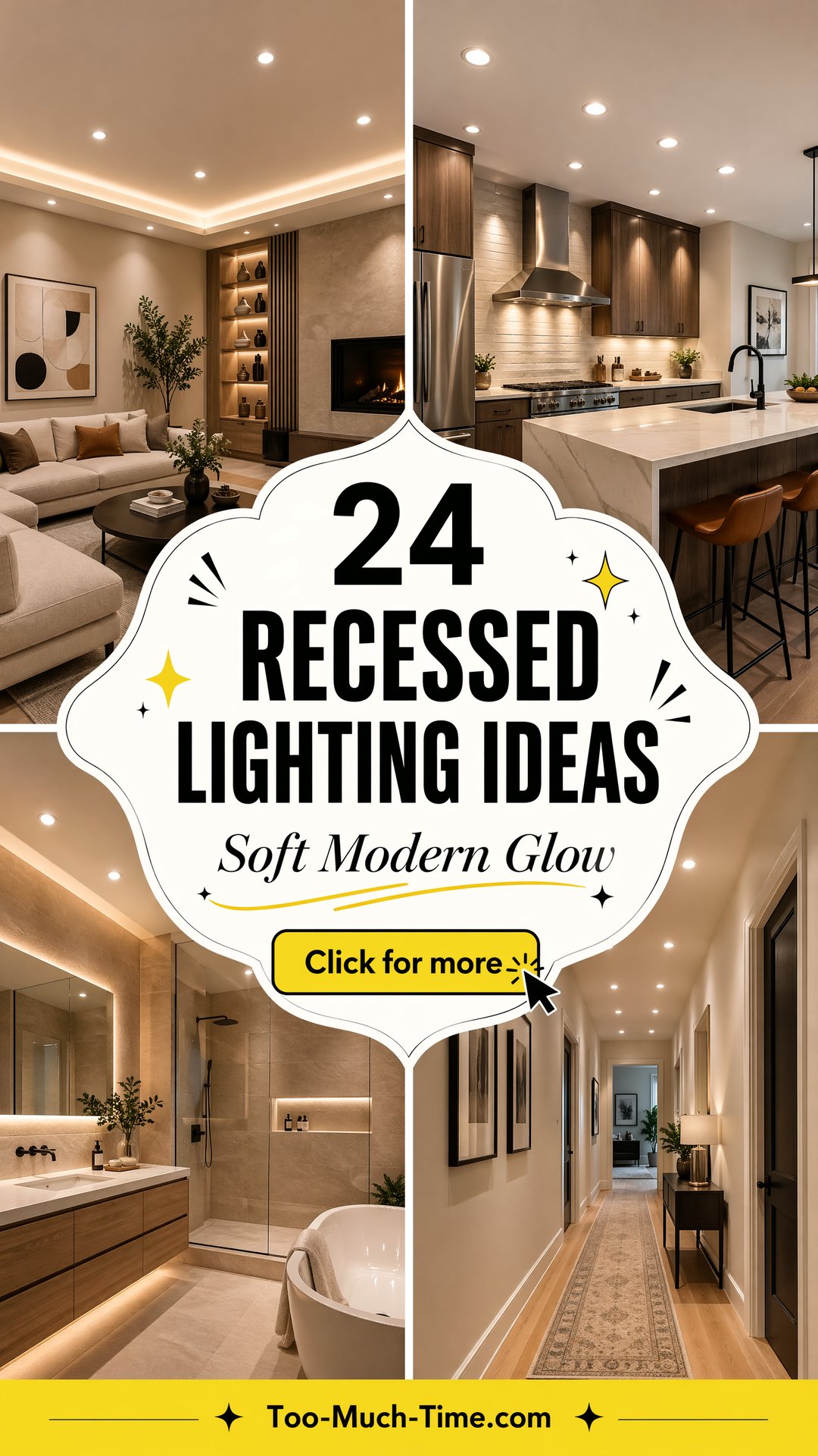 24 Recessed Lighting Ideas Soft Modern Glow for Homes - 24 Recessed Lighting Ideas: Soft, Modern Glow for Homes