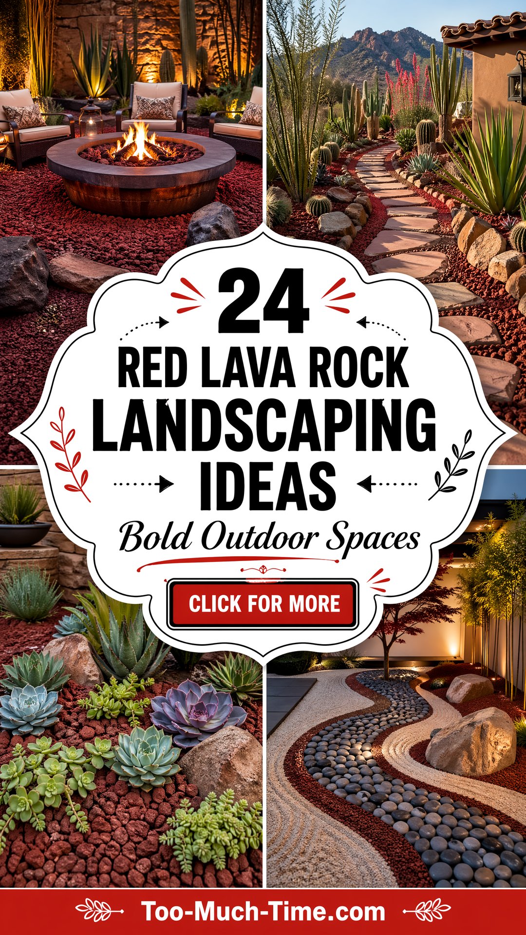 24 Red Lava Rock Landscaping Ideas for Outdoor Spaces - 24 Red Lava Rock Landscaping Ideas for Outdoor Spaces