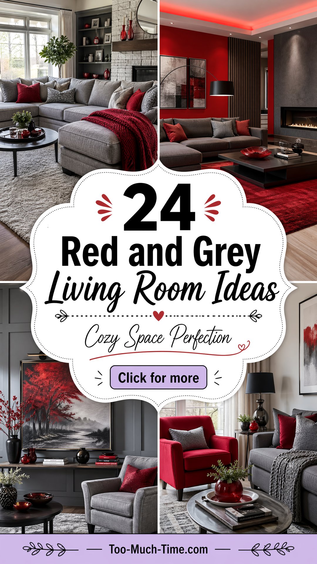 24 Red and Grey Living Room Ideas for Cozy Spaces Today - 24 Red and Grey Living Room Ideas for Cozy Spaces Today