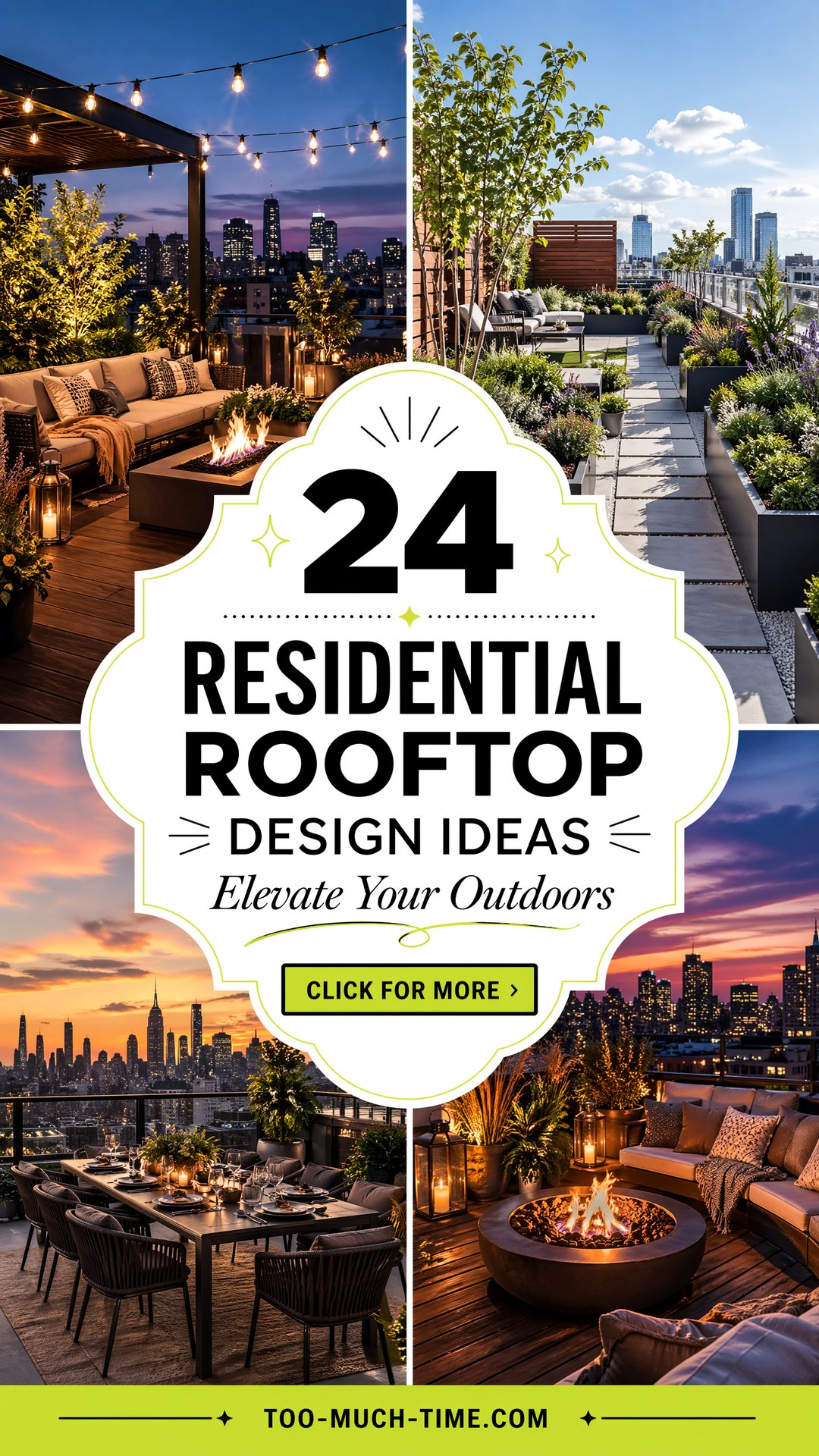24 Residential Rooftop Design Ideas for Outdoor Spaces - 24 Residential Rooftop Design Ideas for Outdoor Spaces