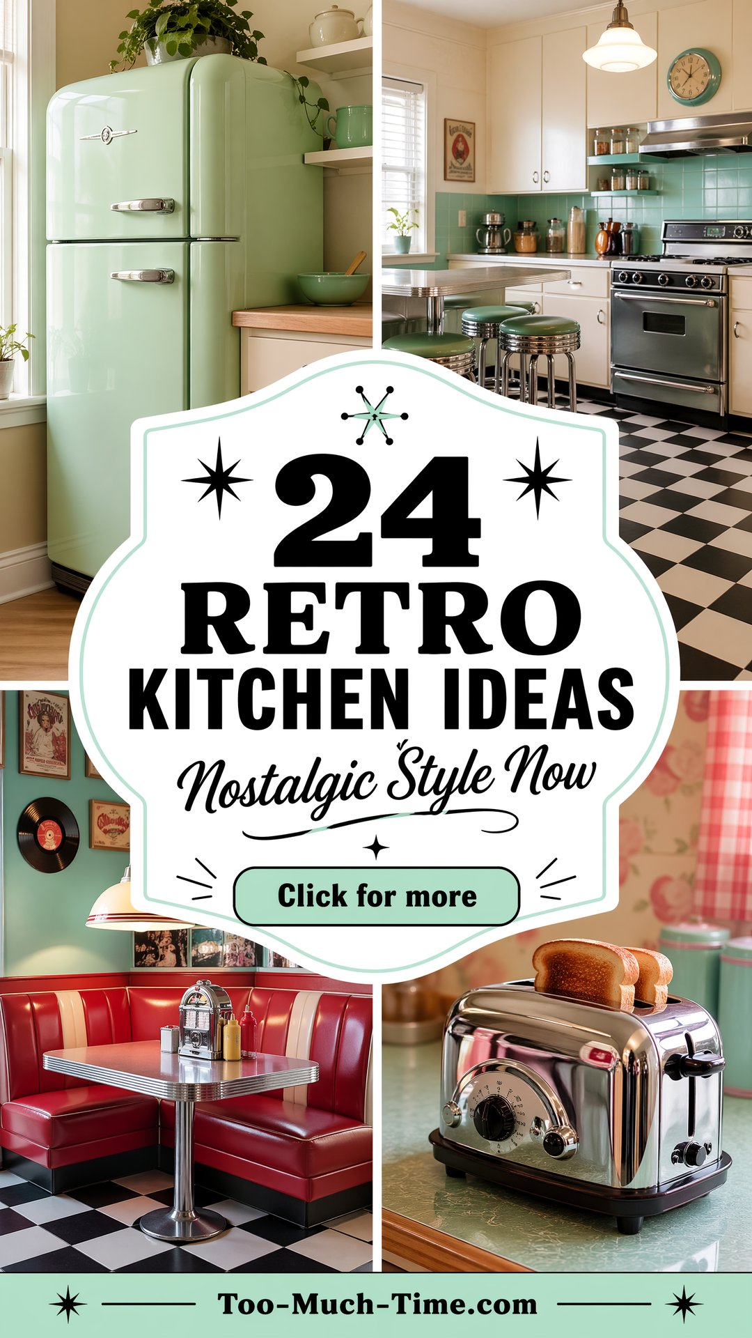 24 Retro Kitchen Ideas for Nostalgic Style Today Online - 24 Retro Kitchen Ideas for Nostalgic Style Today Online