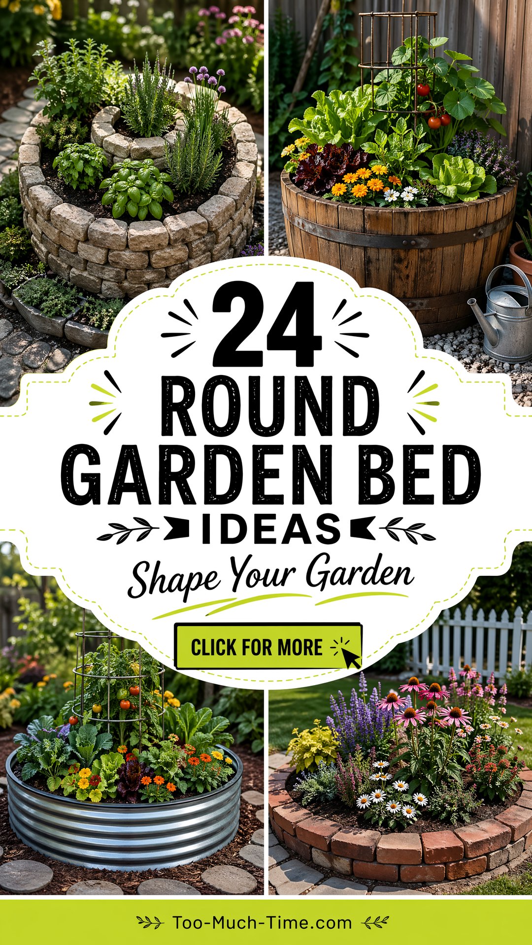 24 Round Garden Bed Ideas Circular Beds for Styles - 24 Round Garden Bed Ideas: Circular Beds for Styles