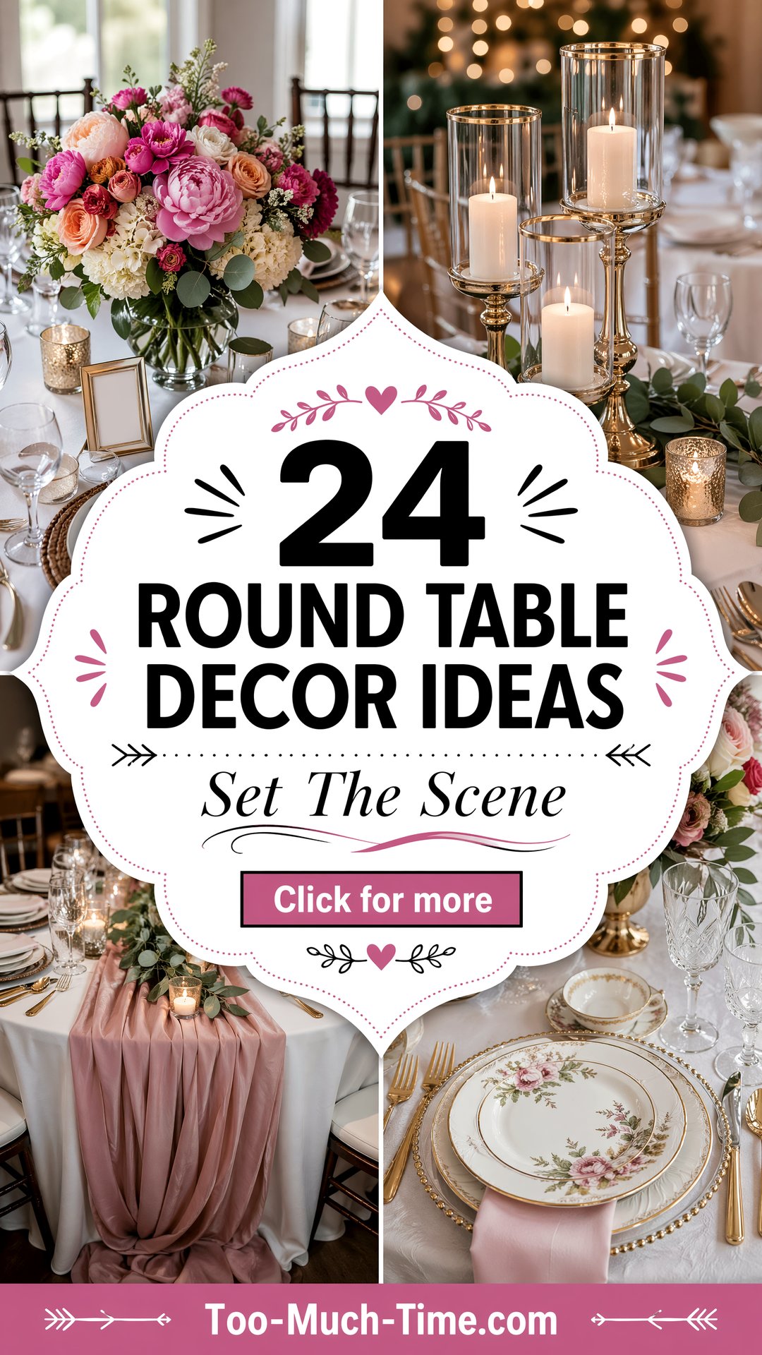 24 Round Table Decor Ideas Elegant Centerpieces Now - 24 Round Table Decor Ideas: Elegant Centerpieces Now