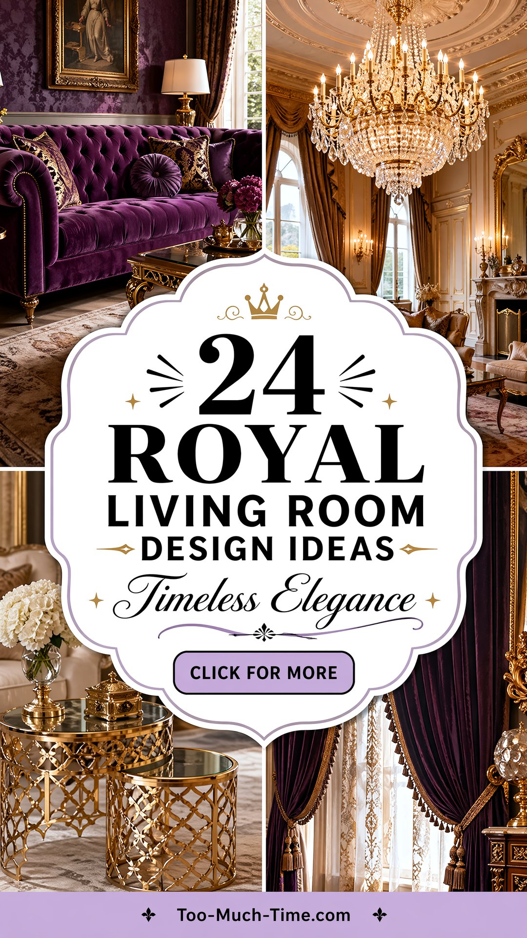 24 Royal Living Room Design Ideas for Timeless Elegance - 24 Royal Living Room Design Ideas for Timeless Elegance