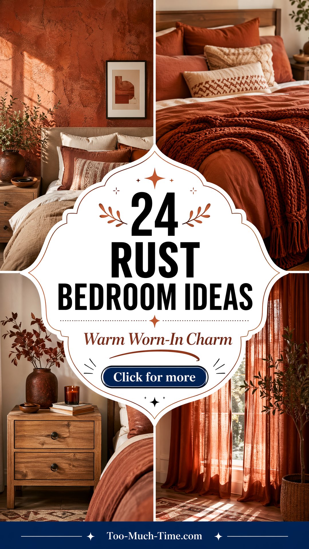 24 Rust Bedroom Ideas Cozy Worn-in Charm Cozy Details - 24 Rust Bedroom Ideas: Cozy, Worn-in Charm Cozy Details
