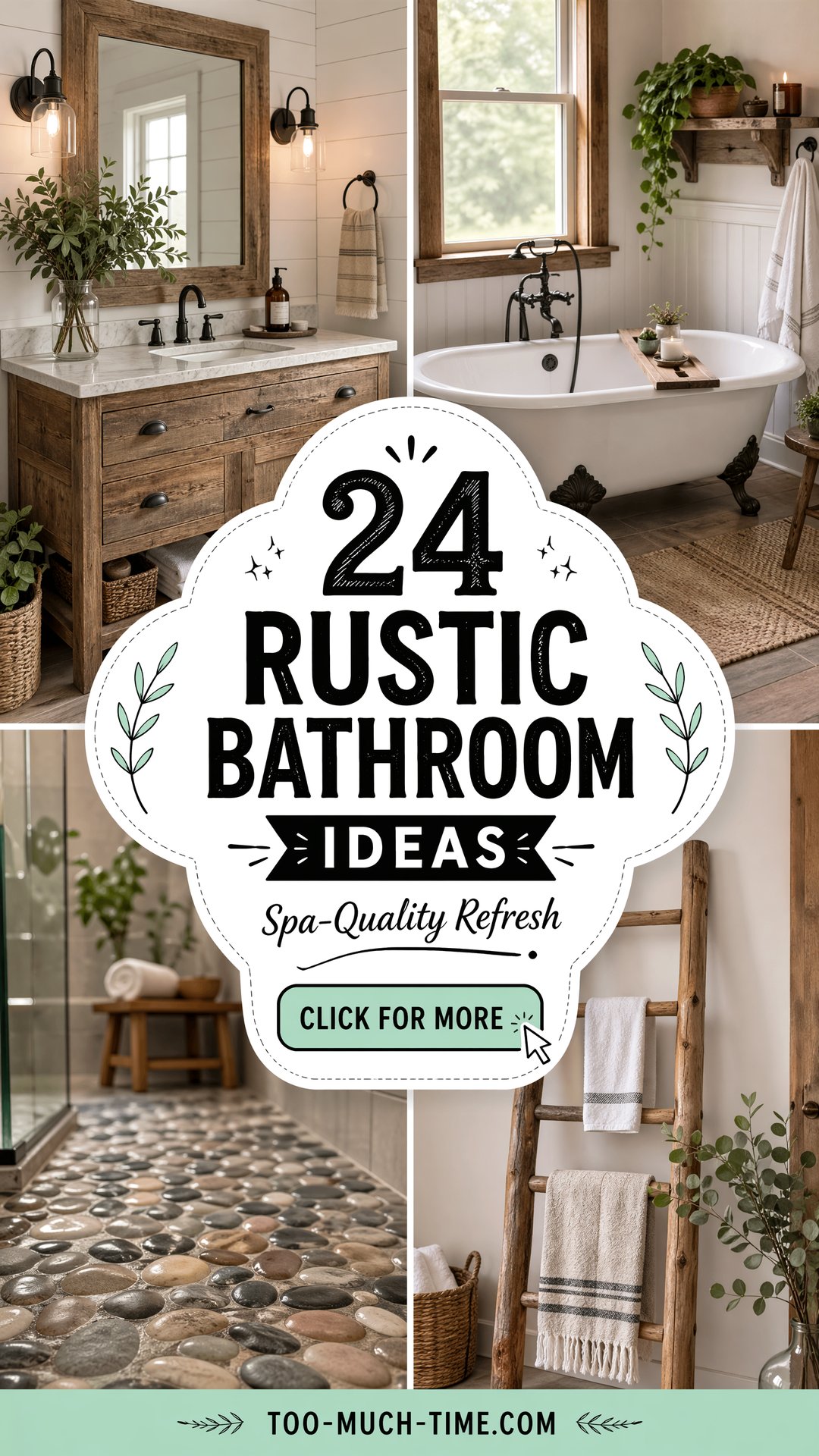 24 Rustic Bathroom Ideas Spa-quality Rustic Refresh - 24 Rustic Bathroom Ideas: Spa-quality Rustic Refresh