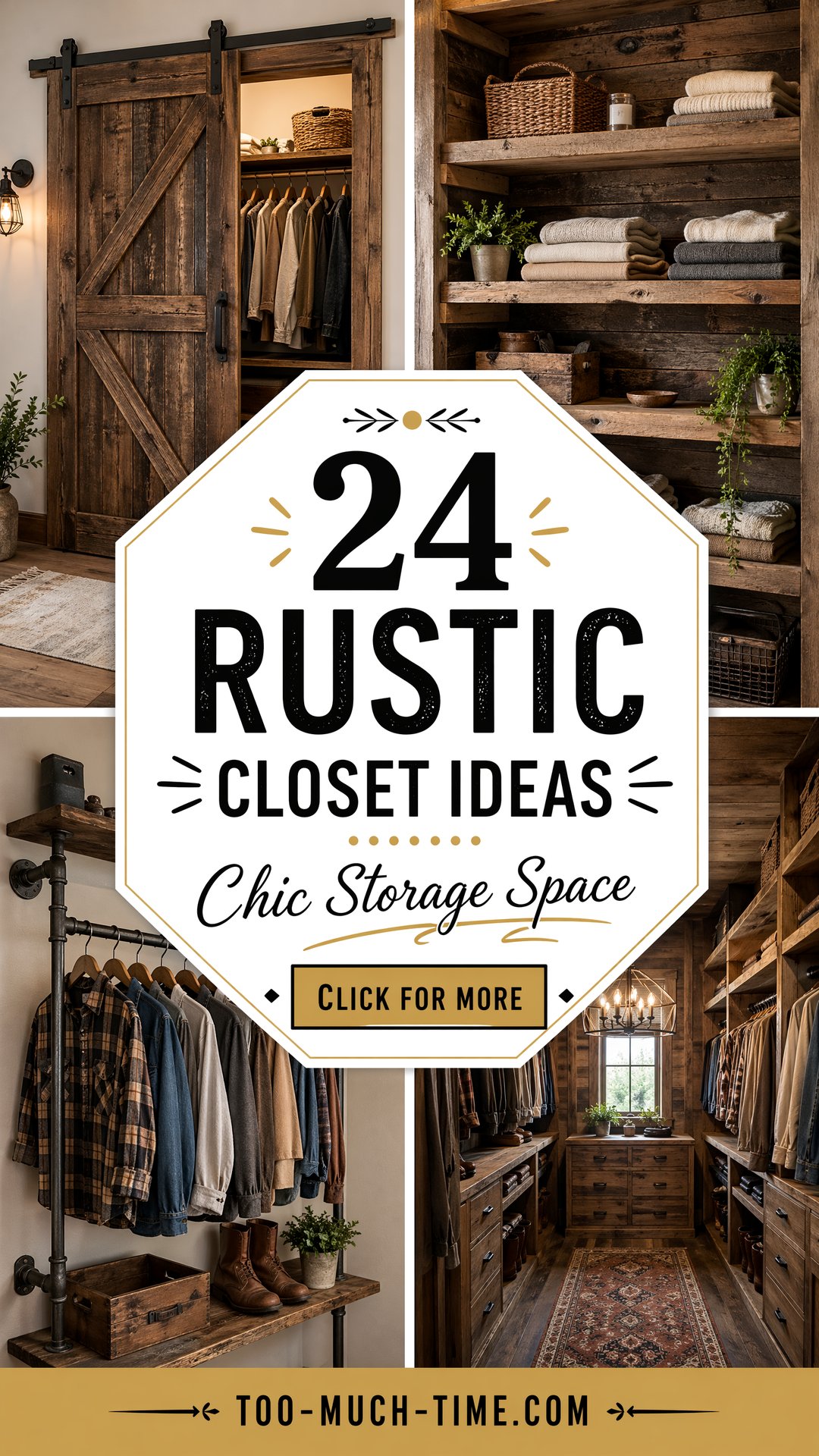 24 Rustic Closet Ideas to Maximize Space and Style - 24 Rustic Closet Ideas to Maximize Space and Style