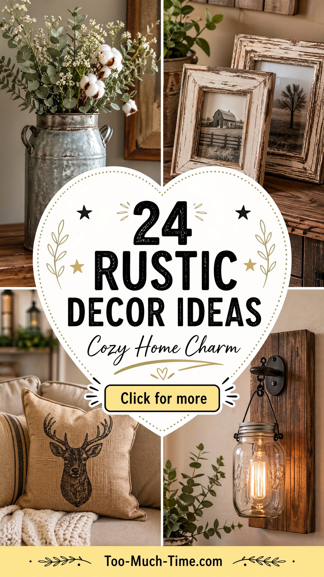 24 Rustic Decor Ideas for Cozy Homes and Everyday Charm - 24 Rustic Decor Ideas for Cozy Homes and Everyday Charm