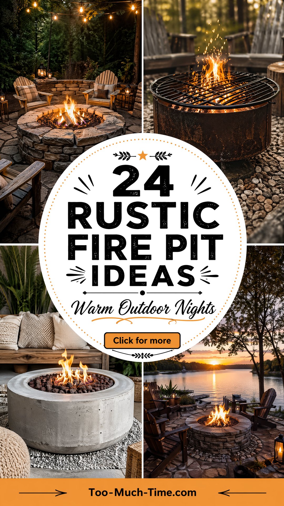 24 Rustic Fire Pit Ideas for Cozy Outdoor Gatherings - 24 Rustic Fire Pit Ideas for Cozy Outdoor Gatherings