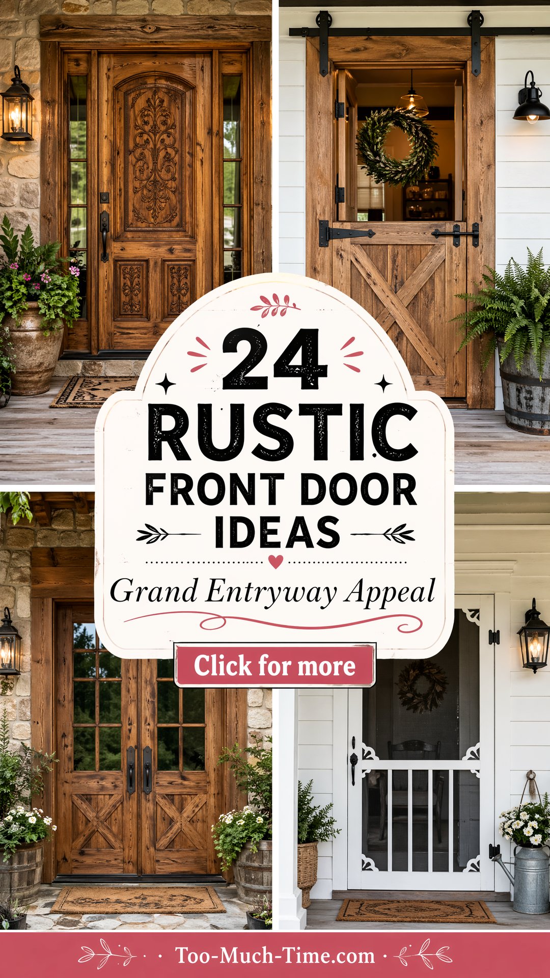24 Rustic Front Door Ideas That Boost Curb Appeal Now - 24 Rustic Front Door Ideas That Boost Curb Appeal Now