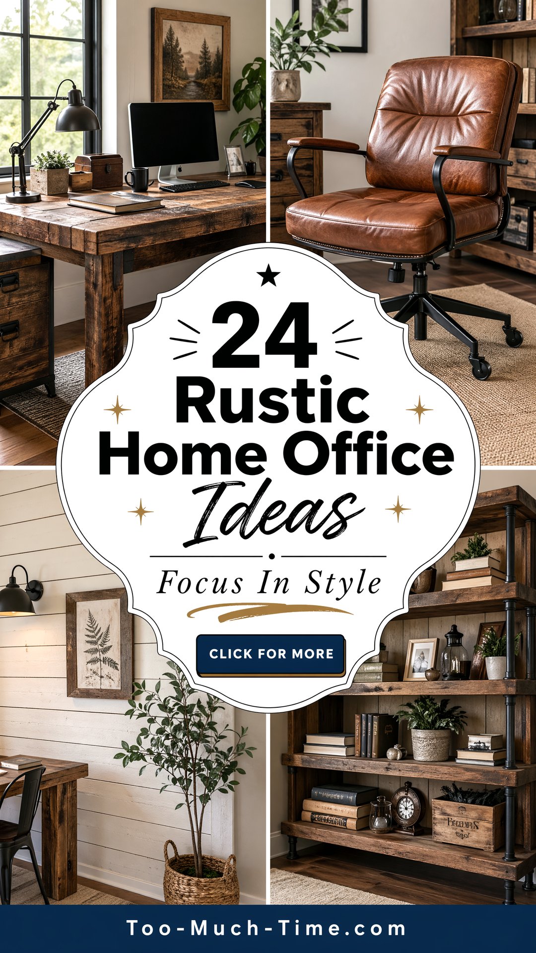 24 Rustic Home Office Ideas for Focused Work Today - 24 Rustic Home Office Ideas for Focused Work Today