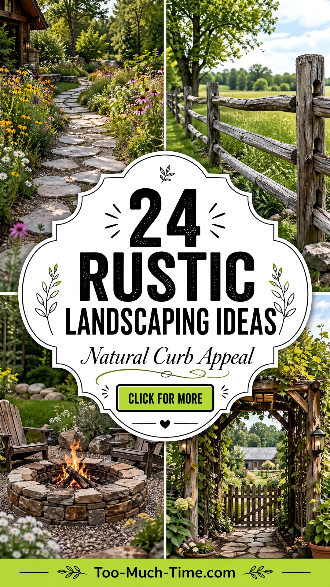 24 Rustic Landscaping Ideas for Natural Curb Appeal - 24 Rustic Landscaping Ideas for Natural Curb Appeal