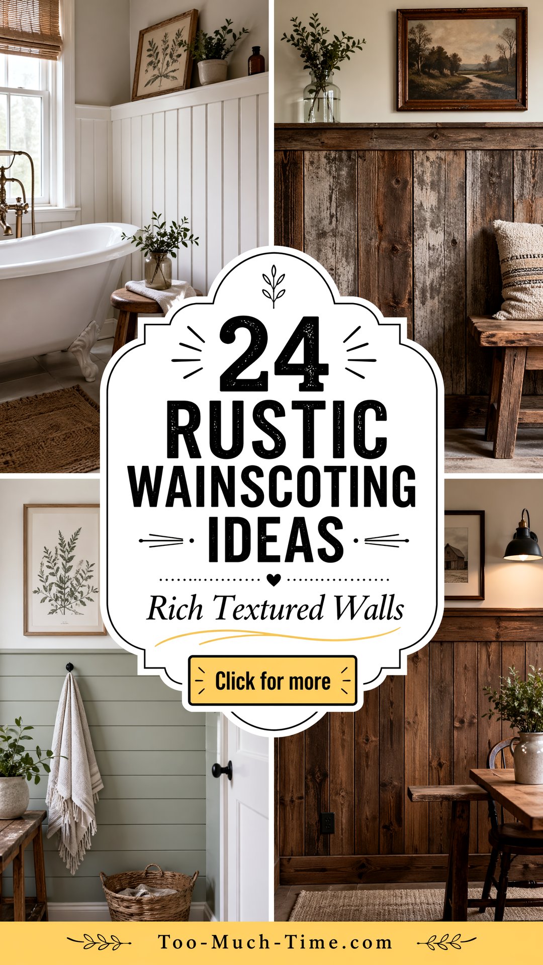 24 Rustic Wainscoting Ideas for Walls and Rich Texture - 24 Rustic Wainscoting Ideas for Walls and Rich Texture