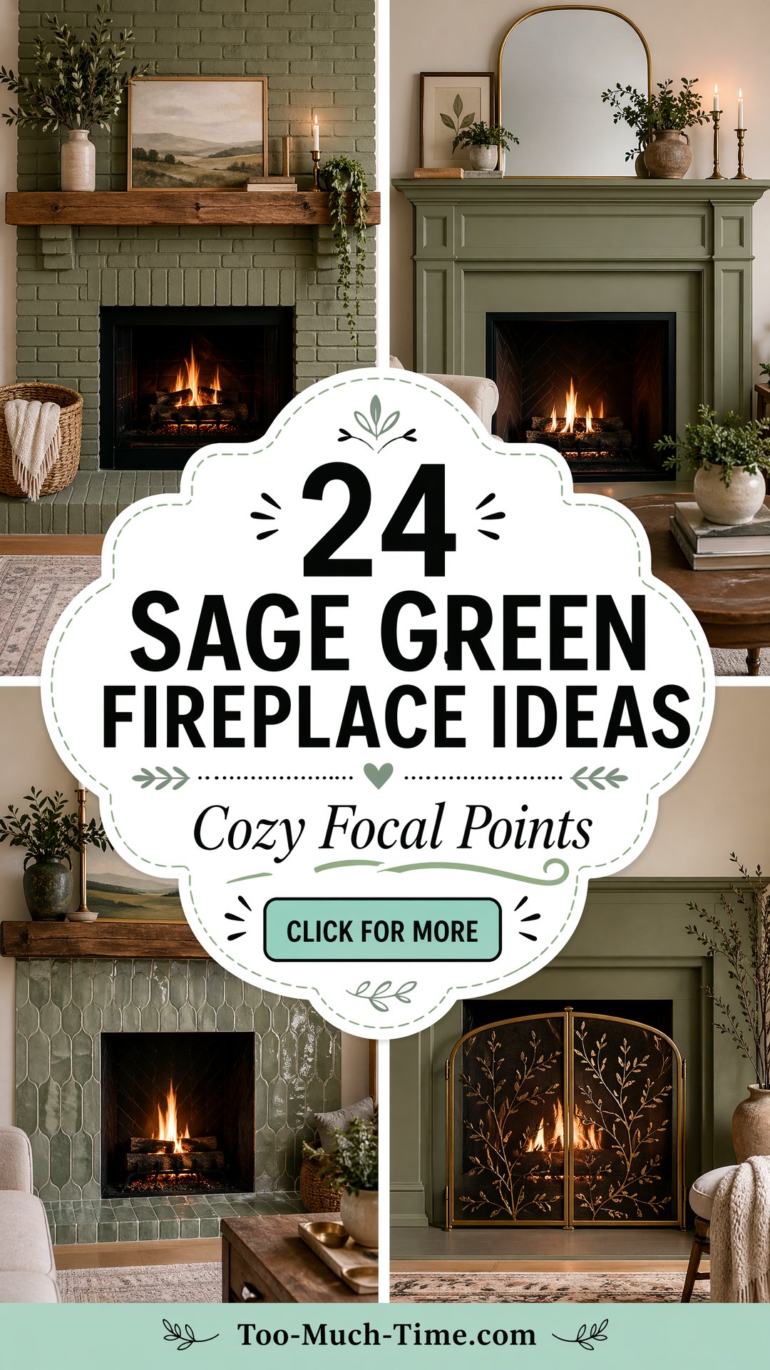 24 Sage Green Fireplace Ideas Cozy Focal Points Inside - 24 Sage Green Fireplace Ideas: Cozy Focal Points Inside