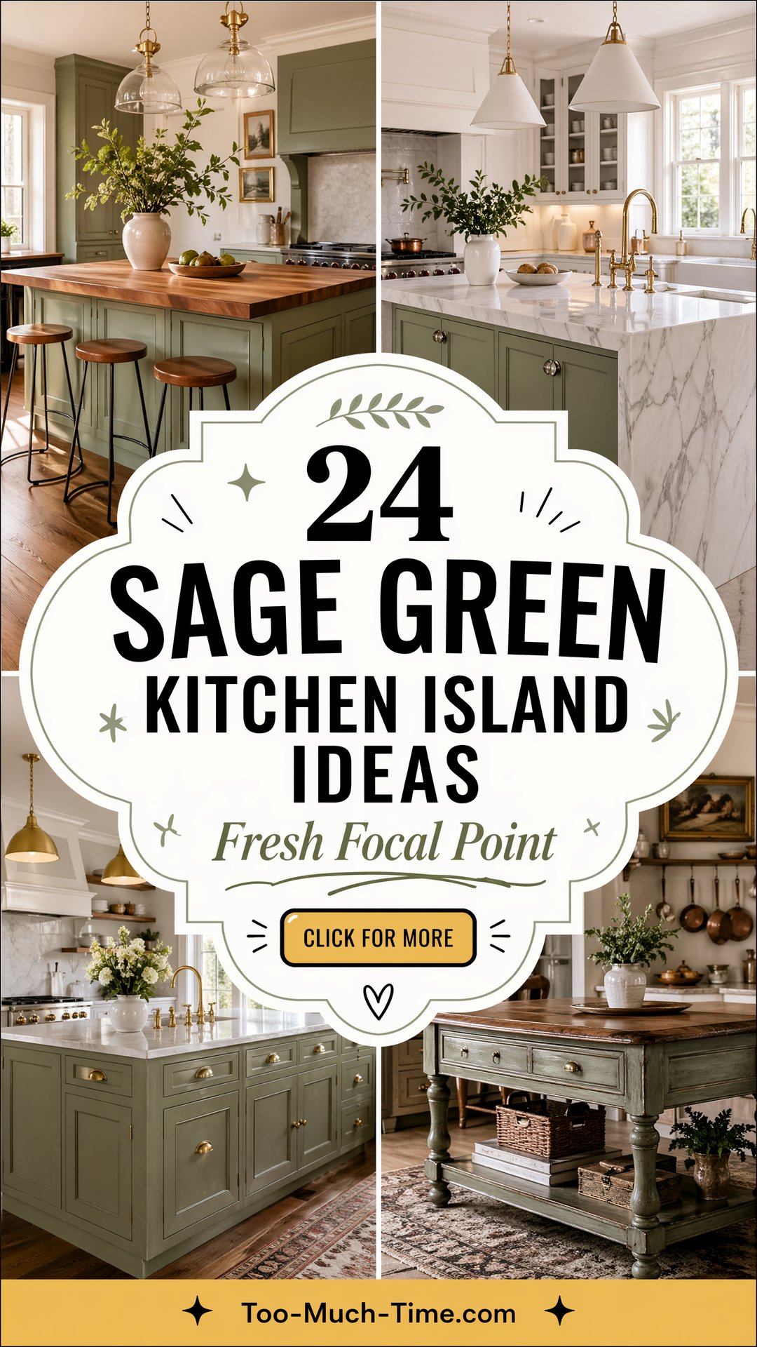 24 Sage Green Kitchen Island Ideas Fresh Focal Point - 24 Sage Green Kitchen Island Ideas: Fresh Focal Point
