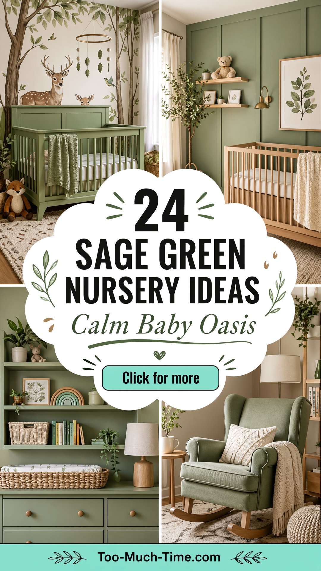 24 Sage Green Nursery Ideas Calm Nature-inspired Areas - 24 Sage Green Nursery Ideas: Calm Nature-inspired Areas