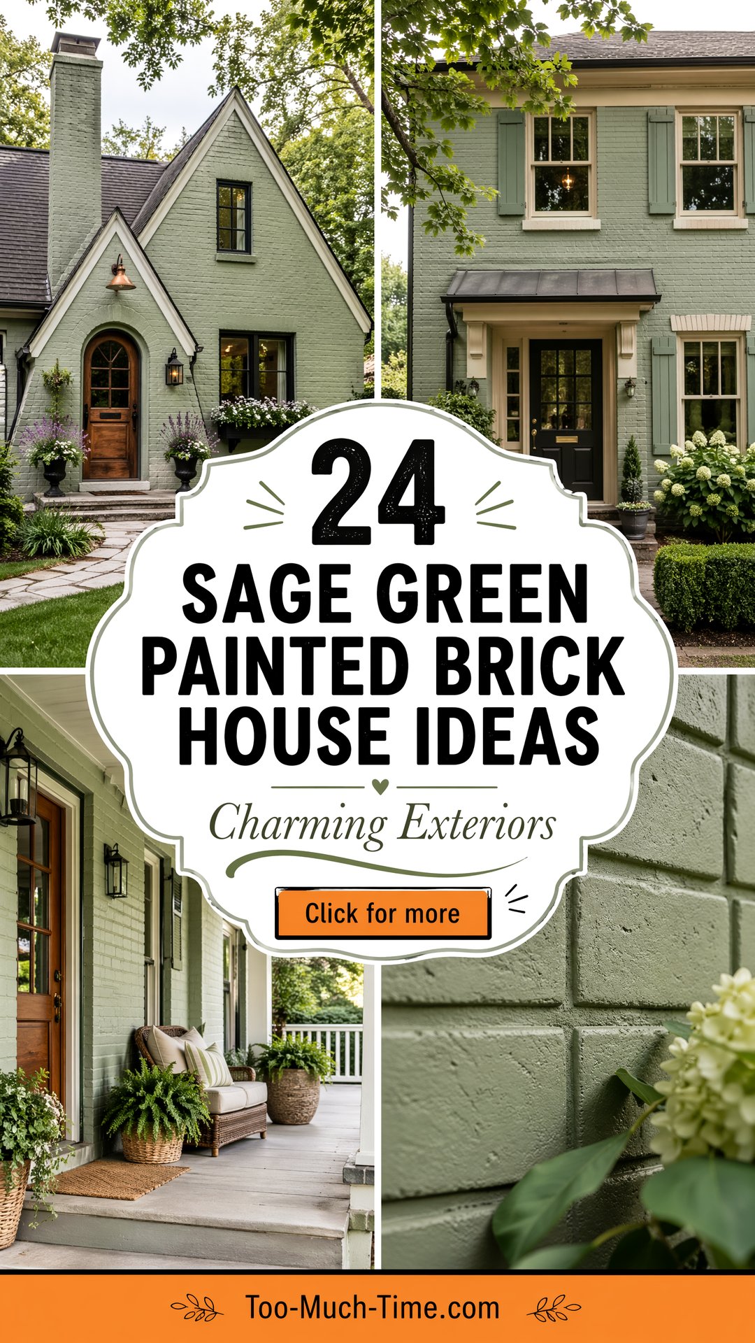 24 Sage Green Painted Brick House Ideas Exterior Charm - 24 Sage Green Painted Brick House Ideas: Exterior Charm