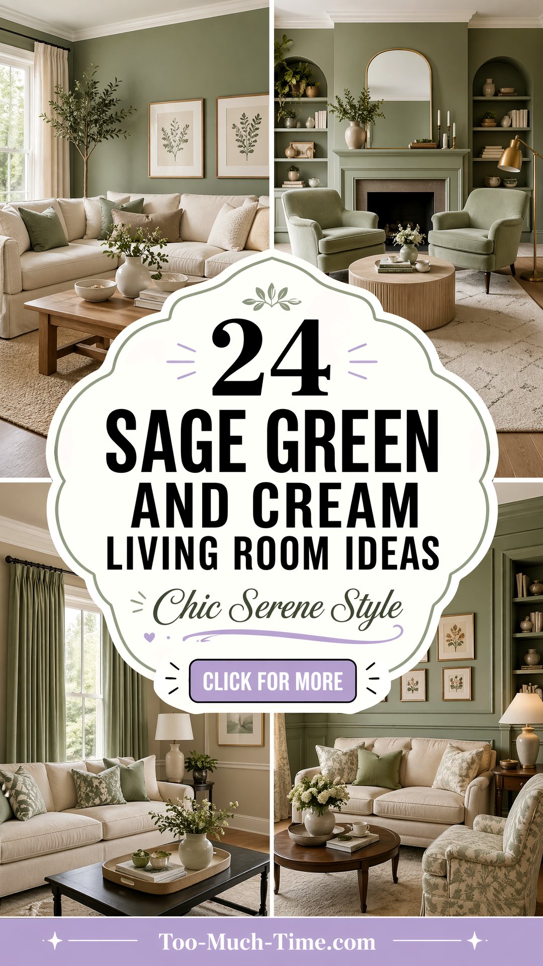 24 Sage Green and Cream Living Room Ideas Chic Style - 24 Sage Green and Cream Living Room Ideas: Chic Style