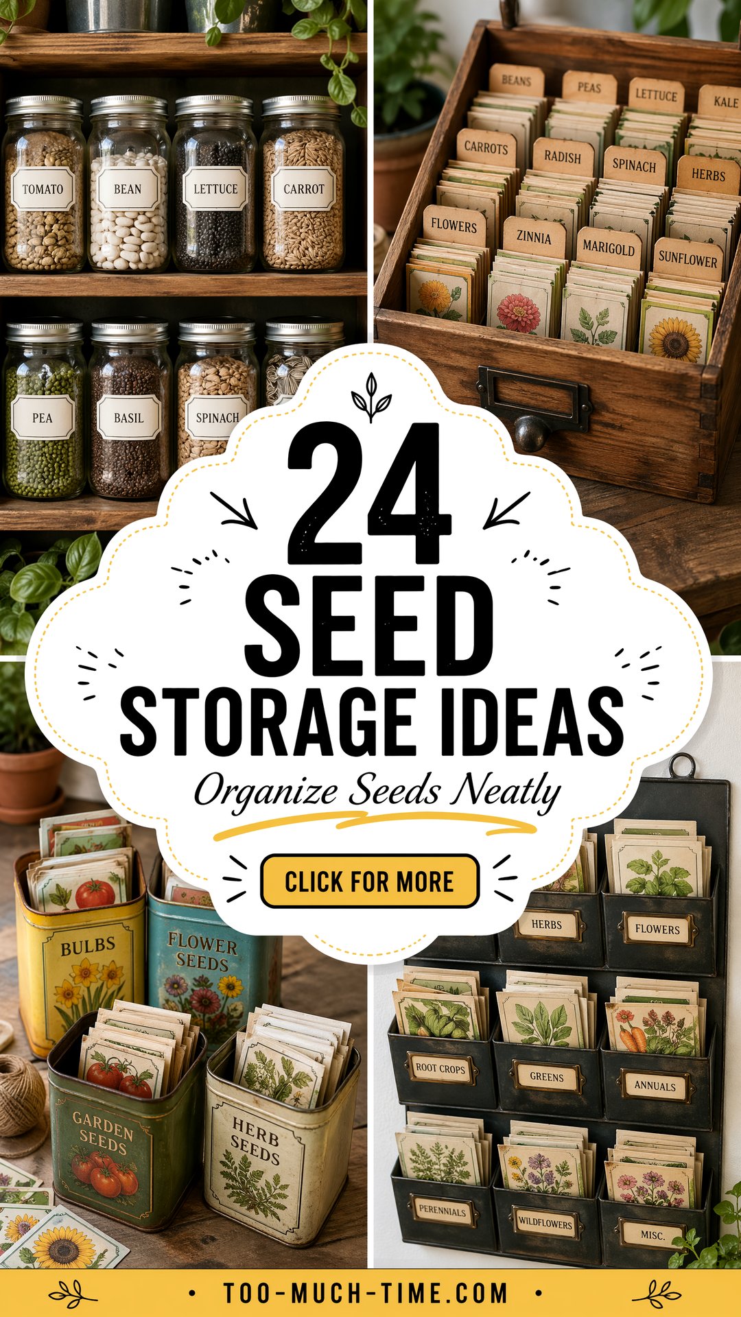 24 Seed Storage Ideas Organize Seeds with Labeled Jars - 24 Seed Storage Ideas: Organize Seeds with Labeled Jars