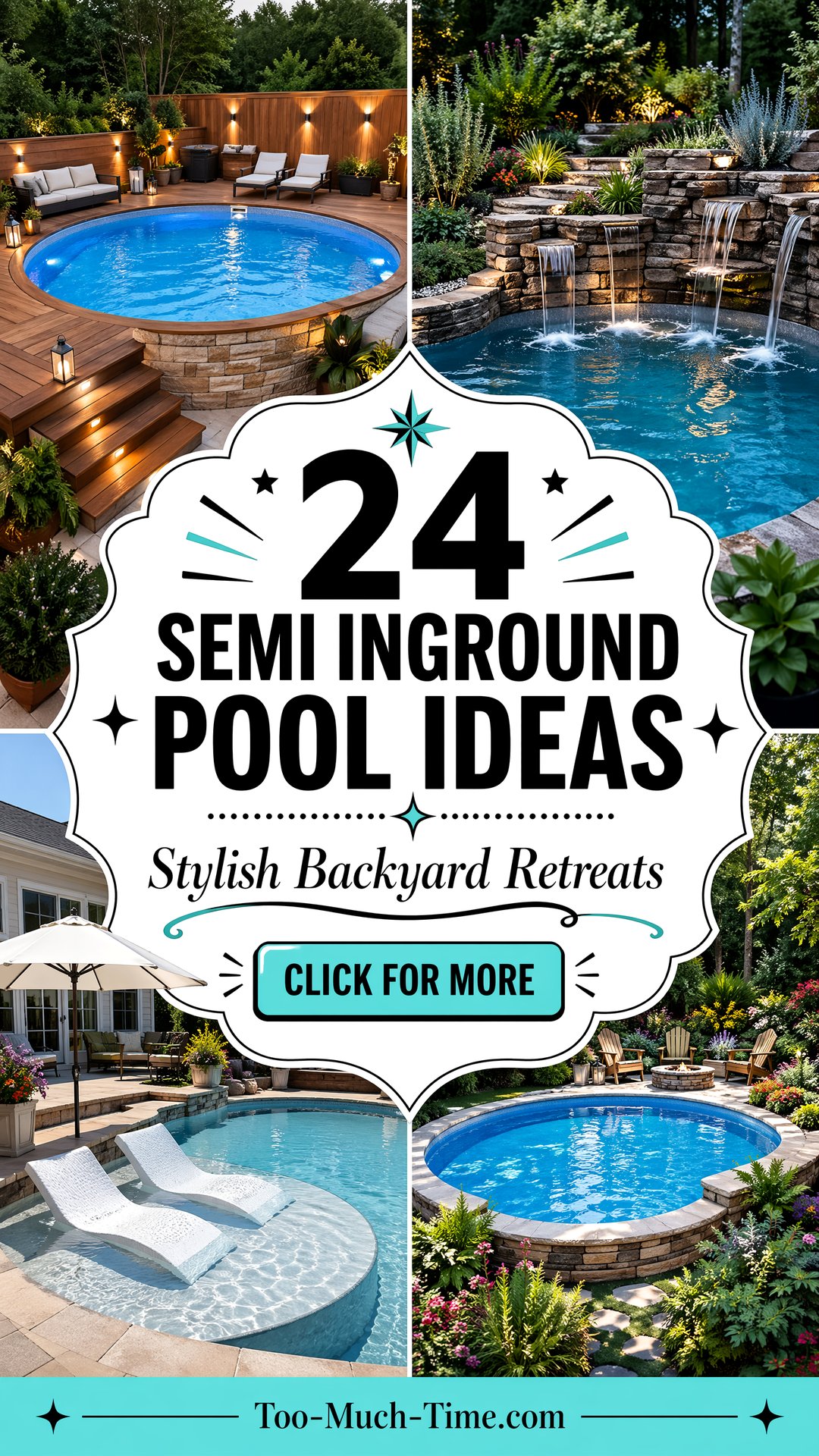 24 Semi Inground Pool Ideas Stylish Backyard Retreats - 24 Semi Inground Pool Ideas: Stylish Backyard Retreats
