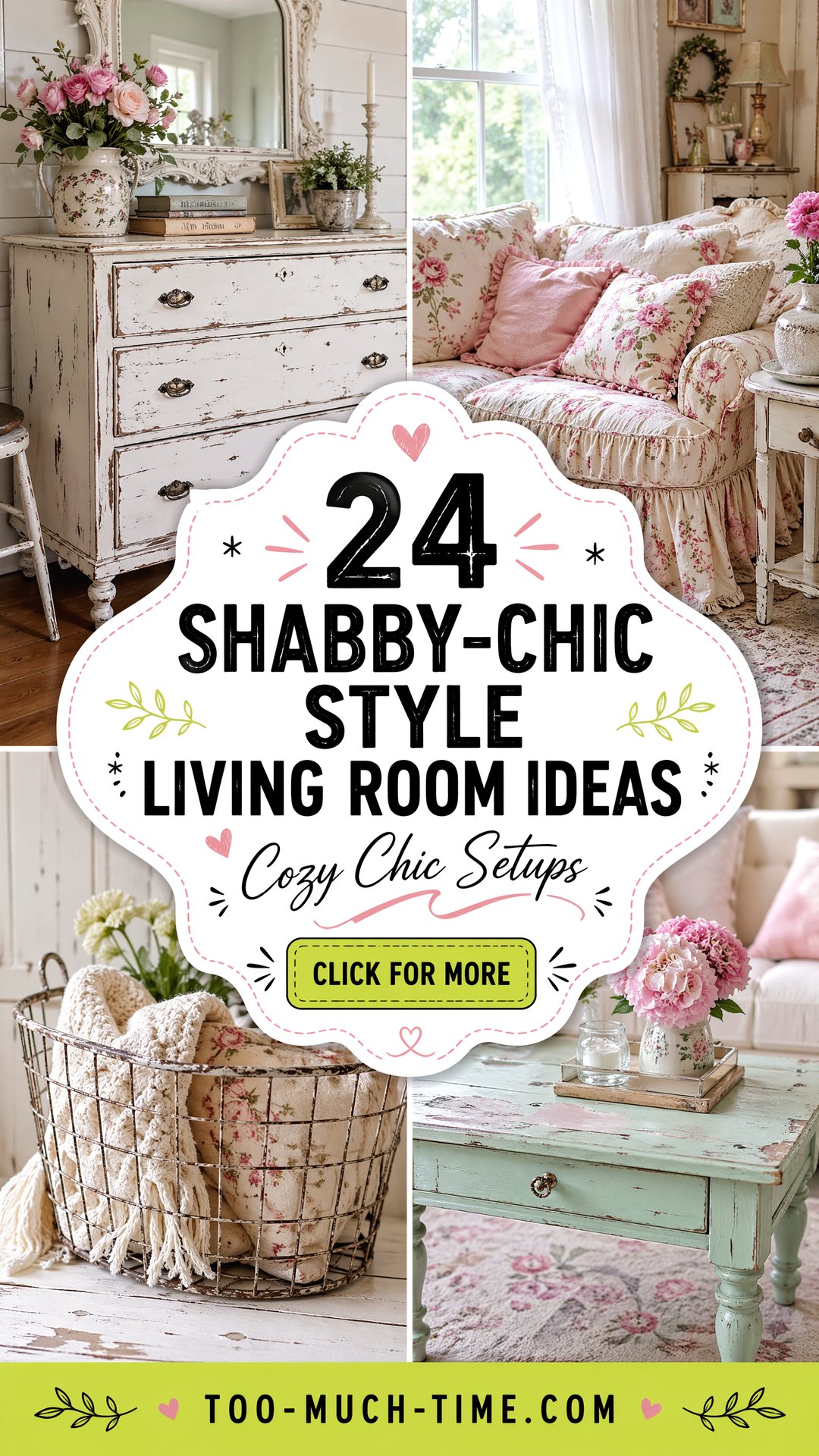 24 Shabby-chic Style Living Room Ideas Cozy Setups - 24 Shabby-chic Style Living Room Ideas: Cozy Setups