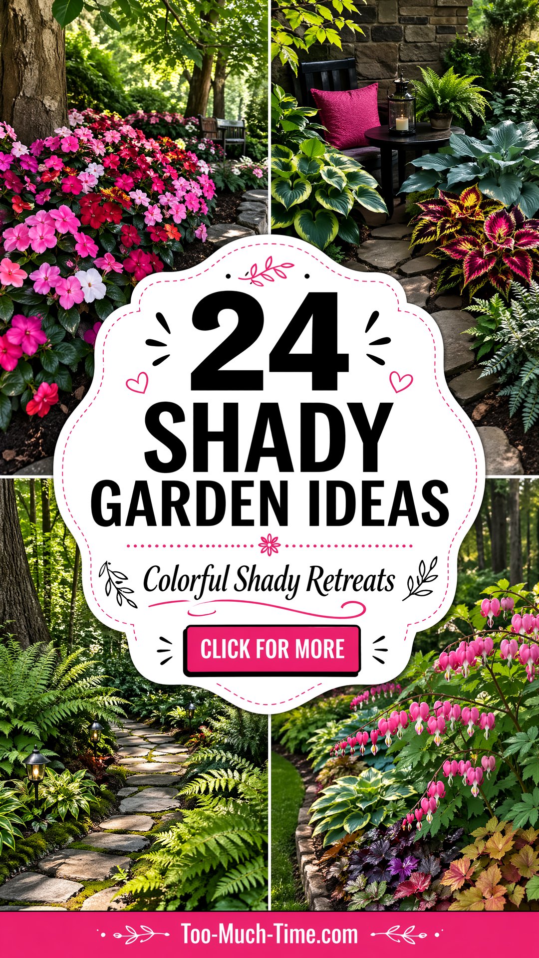 24 Shady Garden Ideas with Colorful Blooms and Shade - 24 Shady Garden Ideas with Colorful Blooms and Shade