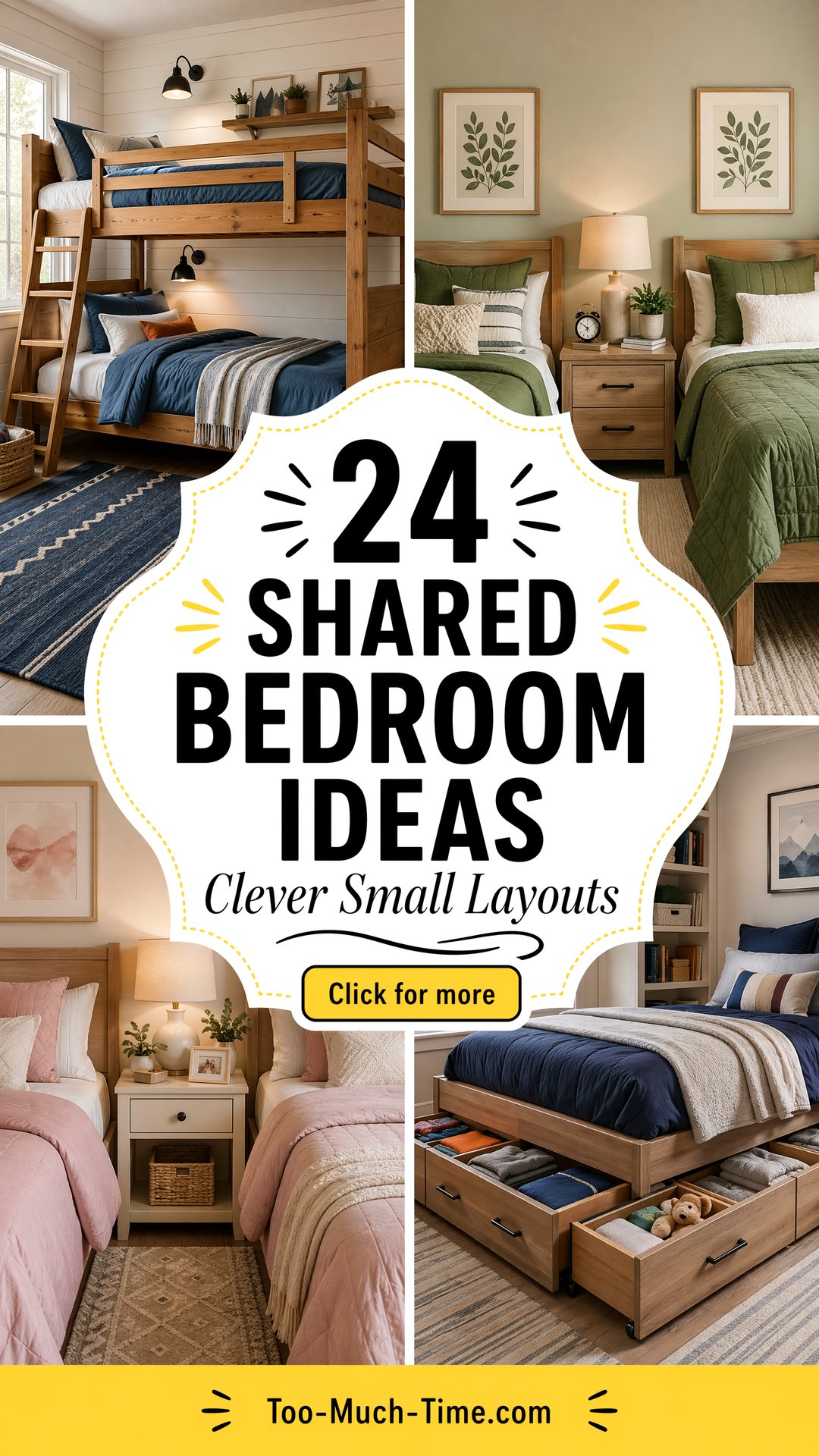 24 Shared Bedroom Ideas for Small Rooms Clever Layouts - 24 Shared Bedroom Ideas for Small Rooms: Clever Layouts