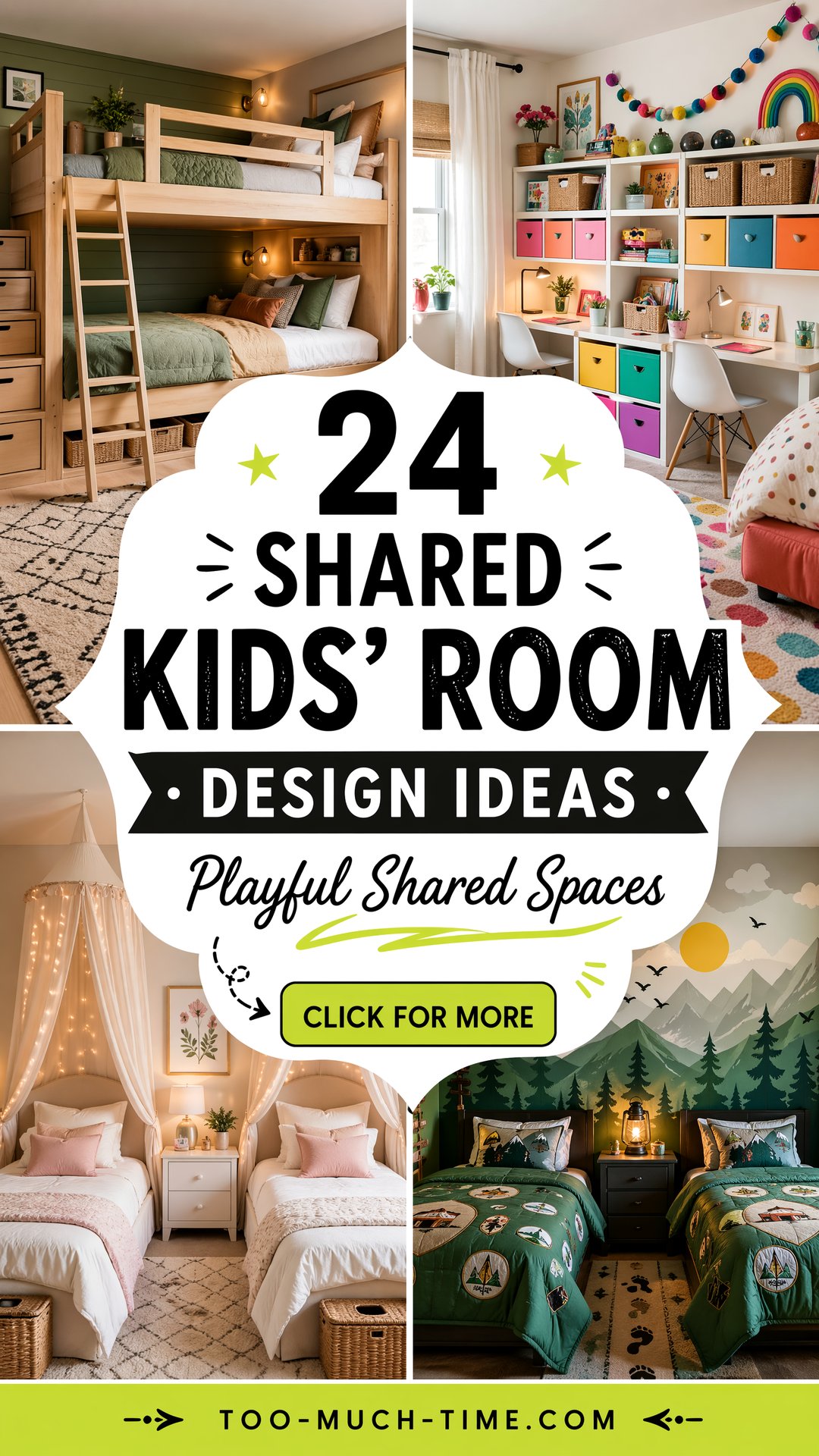 24 Shared Kids Room Design Ideas Playful Spaces Today - 24 Shared Kids' Room Design Ideas: Playful Spaces Today