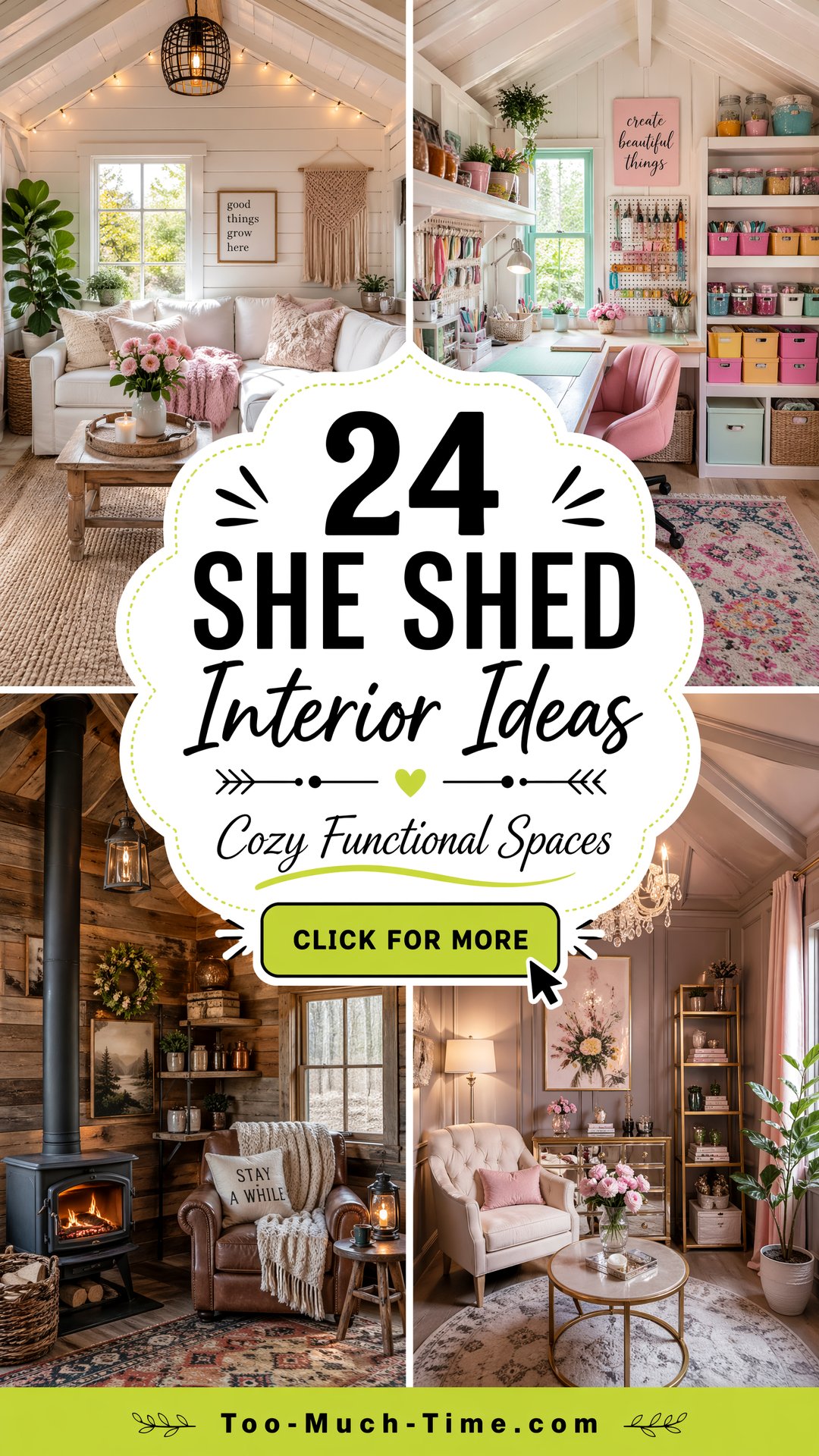 24 She Shed Interior Ideas Cozy Functional Spaces - 24 She Shed Interior Ideas: Cozy Functional Spaces