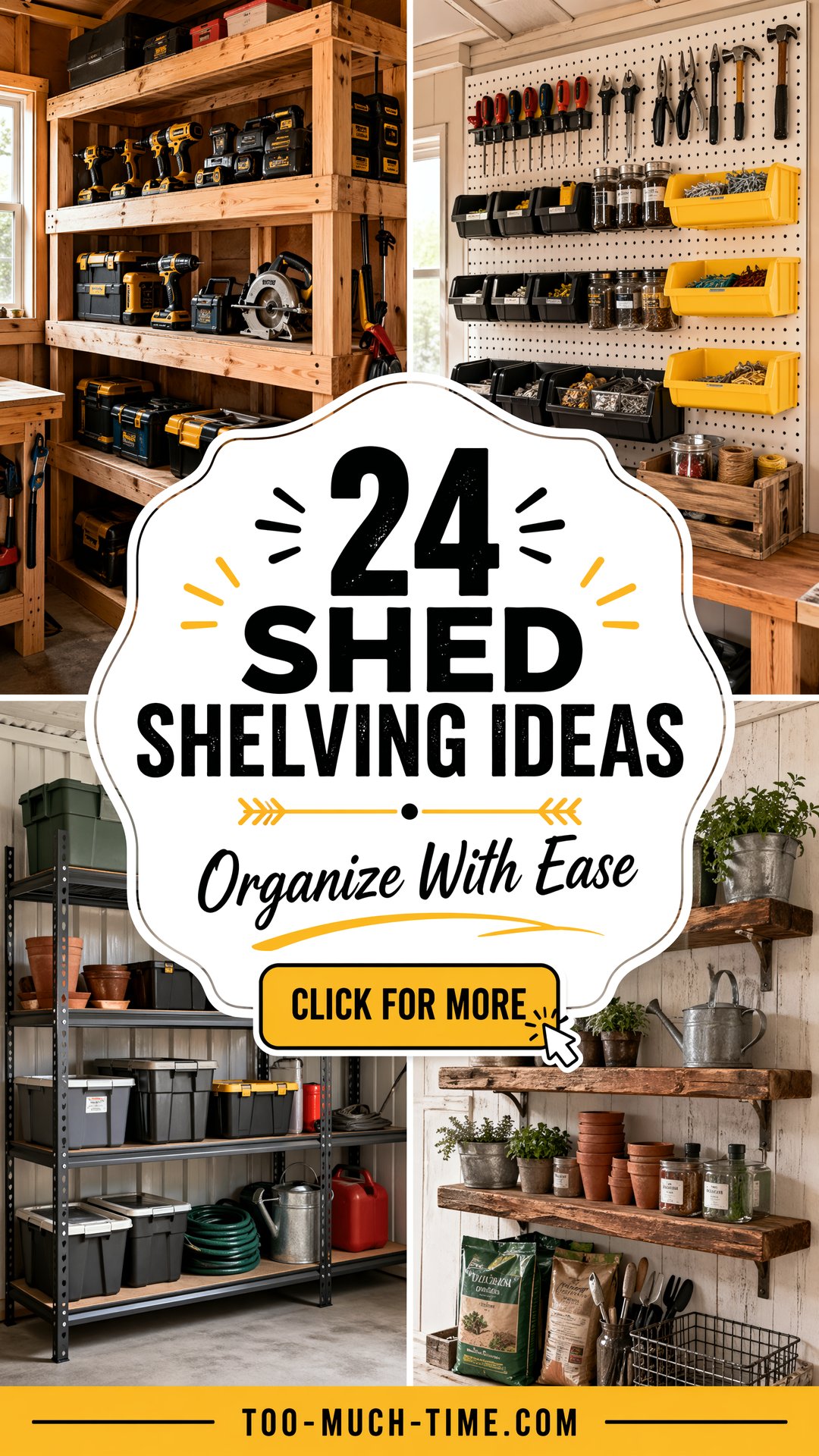 24 Shed Shelving Ideas to Organize Tools and More Today - 24 Shed Shelving Ideas to Organize Tools and More Today