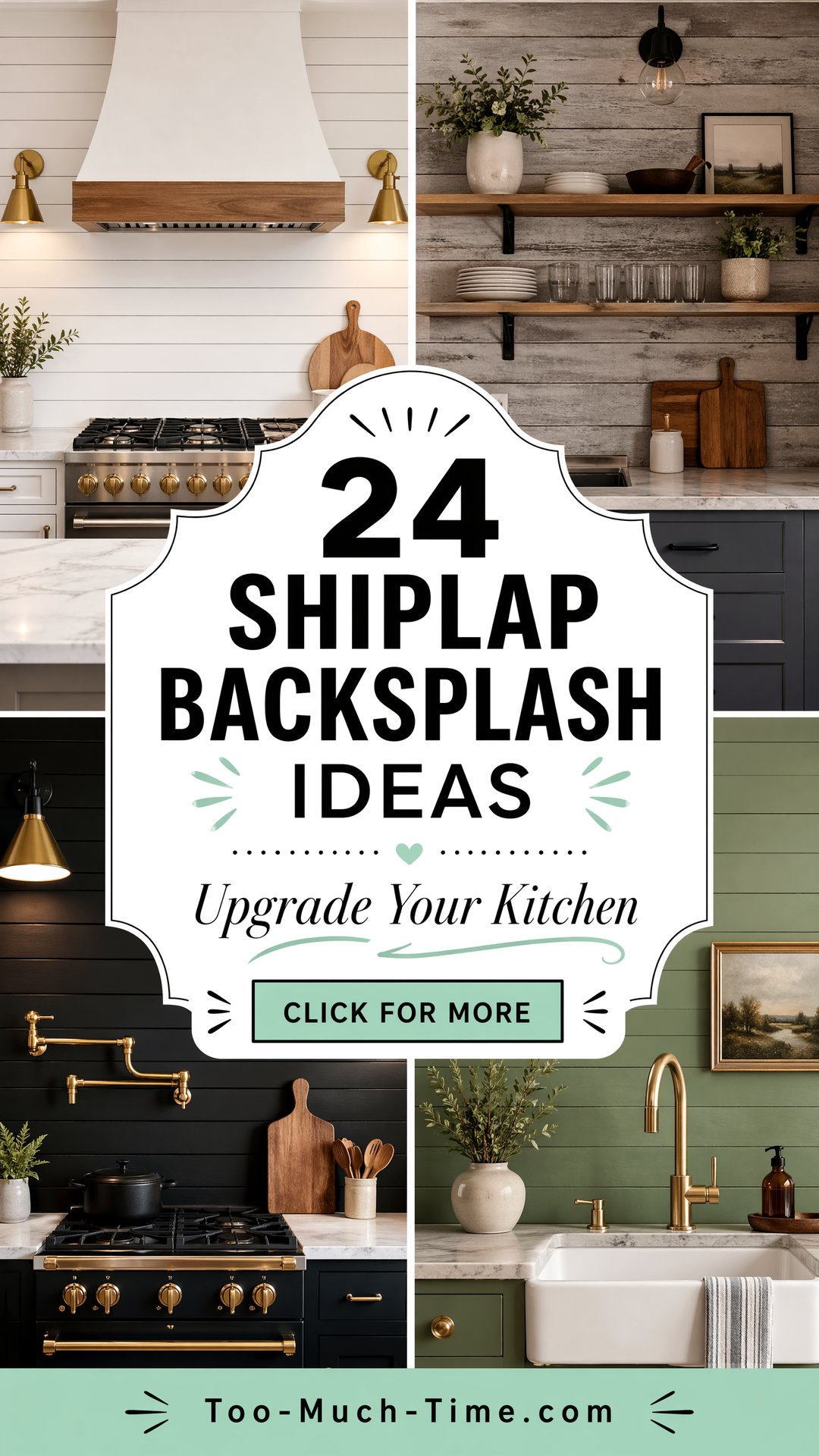 24 Shiplap Backsplash Ideas for Your Kitchen Updates - 24 Shiplap Backsplash Ideas for Your Kitchen Updates