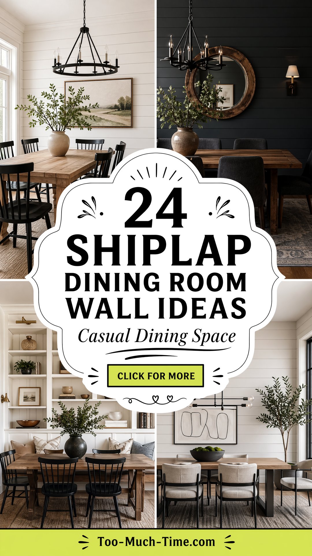 24 Shiplap Dining Room Wall Ideas for Casual Gatherings - 24 Shiplap Dining Room Wall Ideas for Casual Gatherings