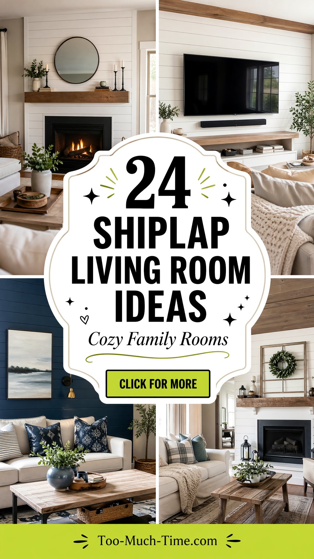 24 Shiplap Living Room Ideas for Cozy Family Rooms - 24 Shiplap Living Room Ideas for Cozy Family Rooms