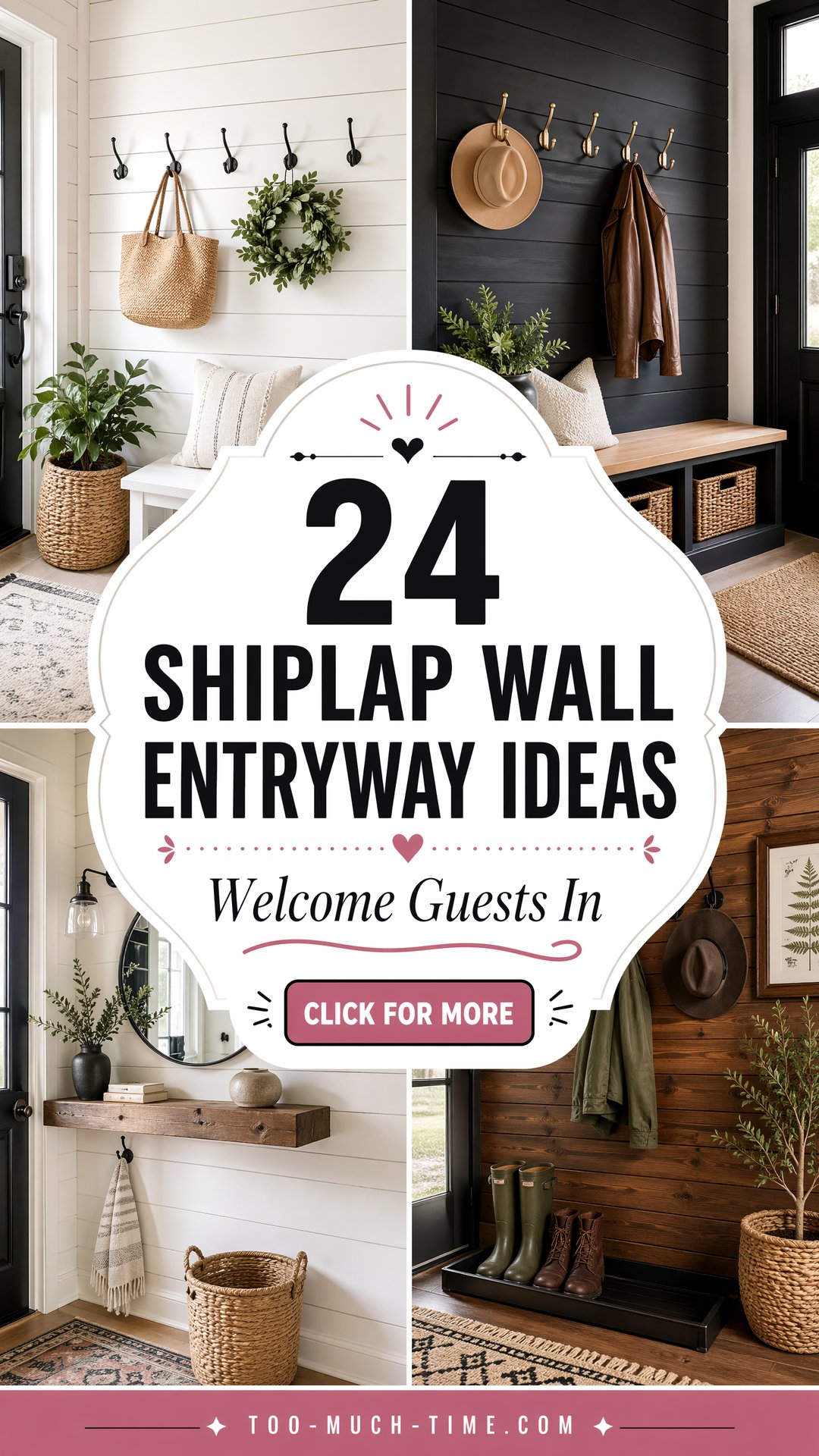 24 Shiplap Wall Entryway Ideas to Welcome Guests Now - 24 Shiplap Wall Entryway Ideas to Welcome Guests Now
