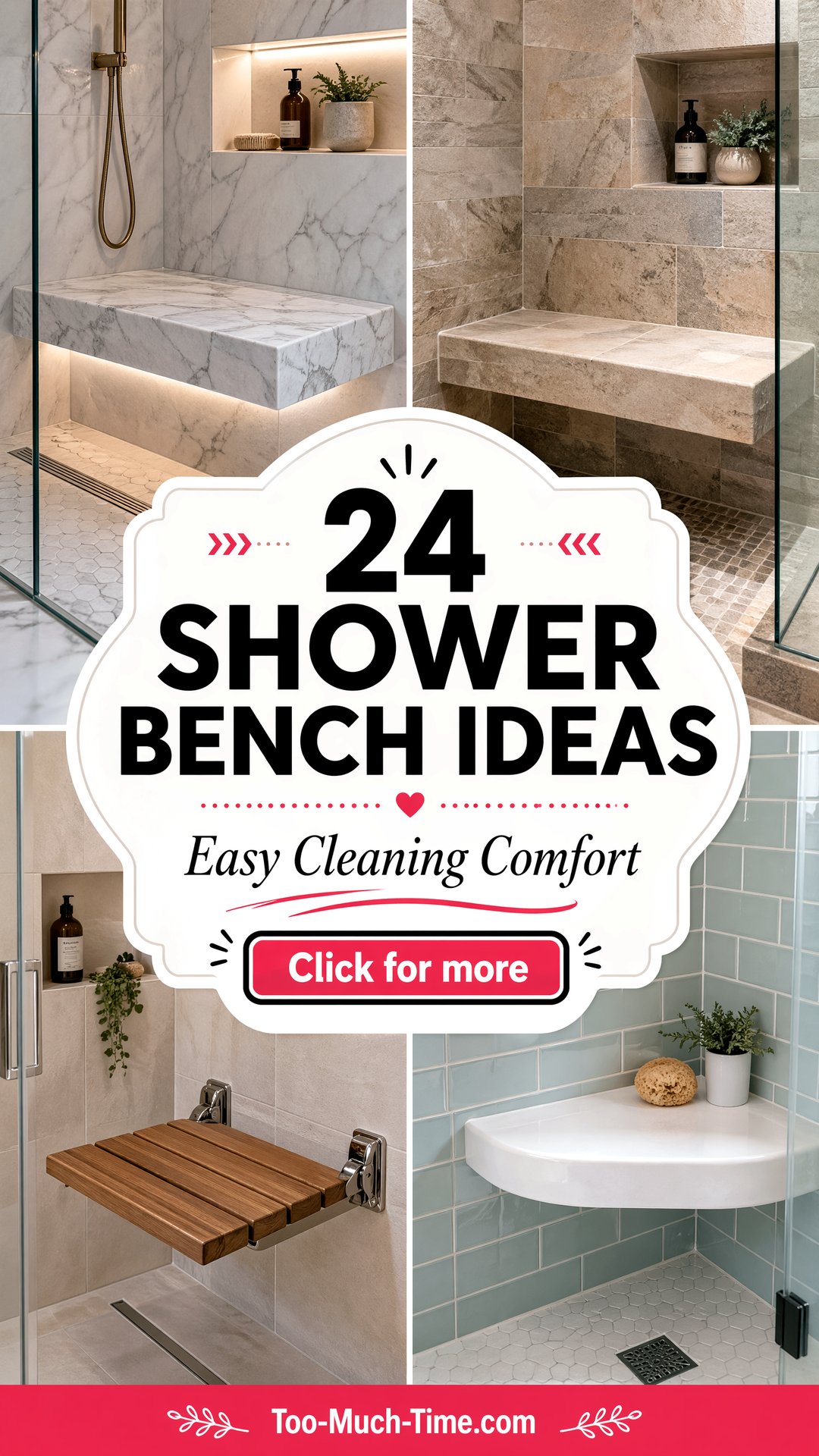 24 Shower Bench Ideas for Easy Cleaning and Daily Use - 24 Shower Bench Ideas for Easy Cleaning and Daily Use