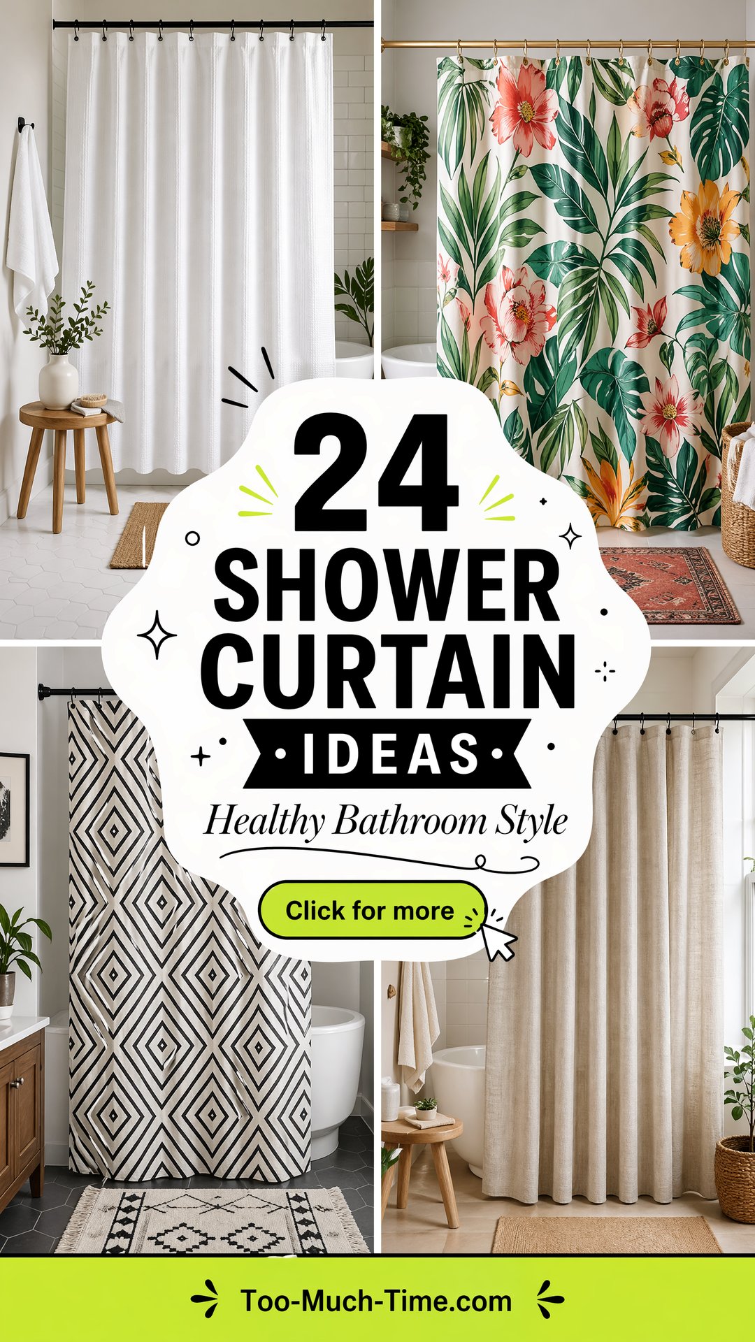24 Shower Curtain Ideas for Healthy Bathrooms and Style - 24 Shower Curtain Ideas for Healthy Bathrooms and Style