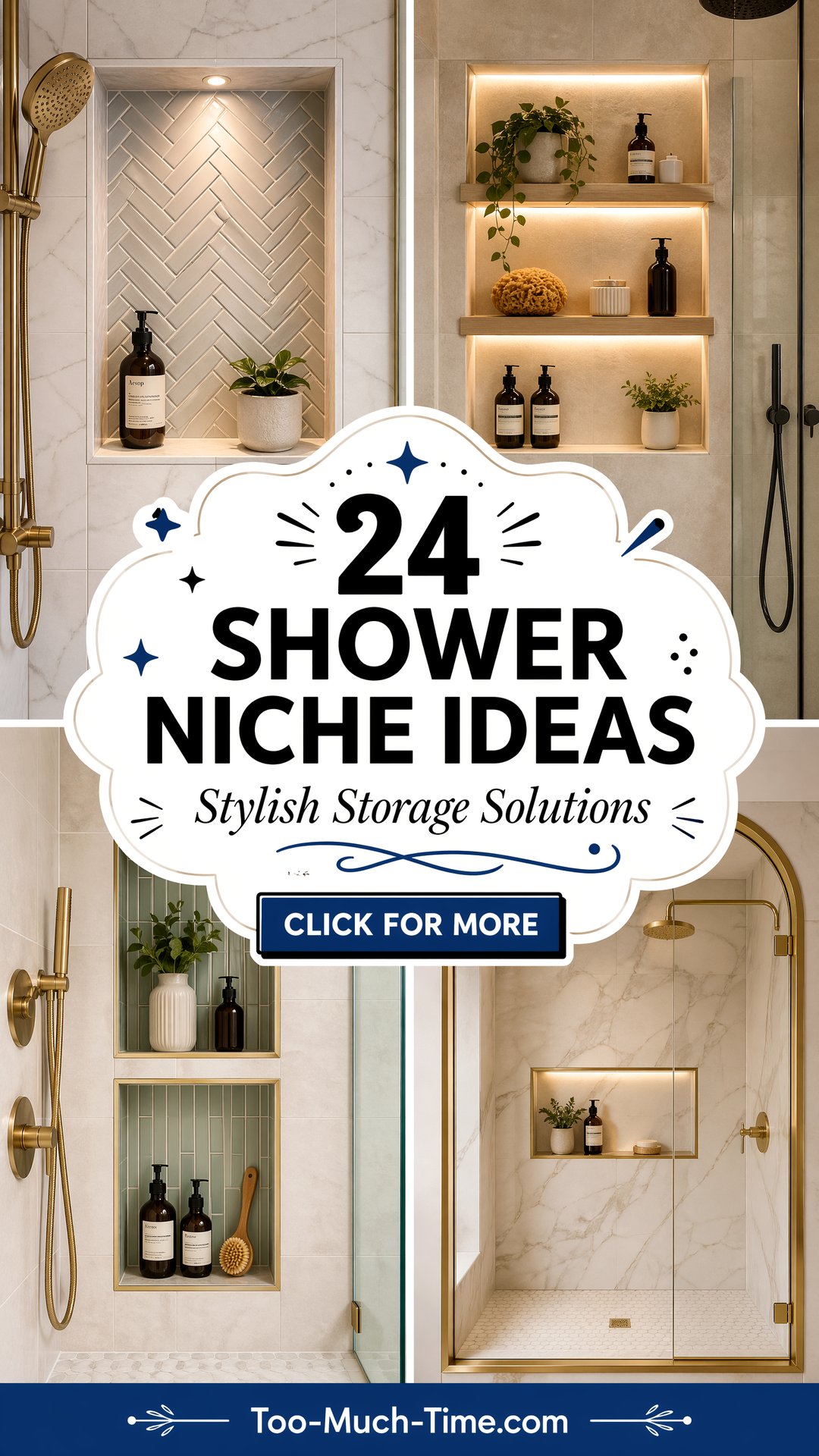 24 Shower Niche Ideas for Stylish Storage and Design - 24 Shower Niche Ideas for Stylish Storage and Design